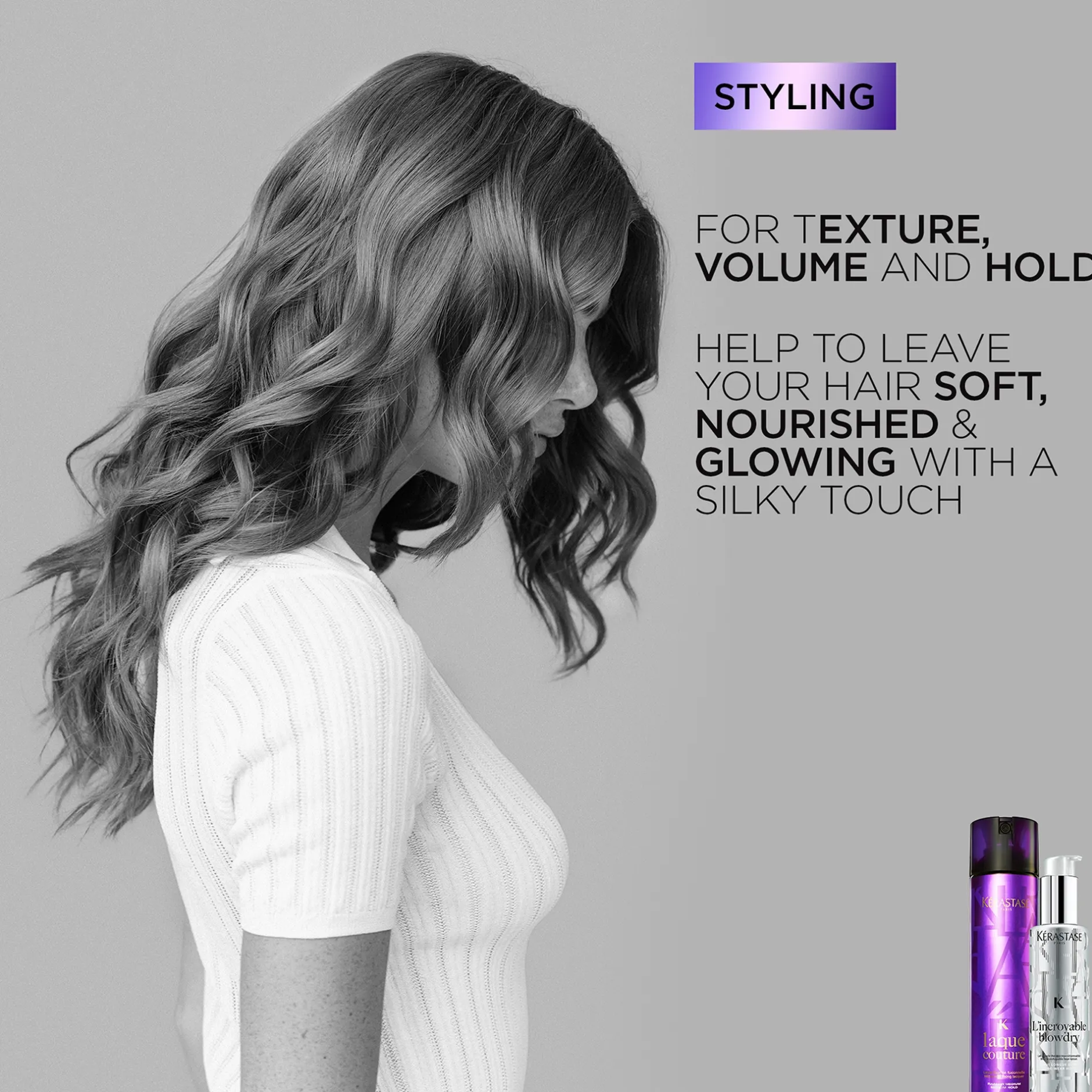 Kérastase Couture Styling Laque Noire: Extra Strong Hairspray 300ml Outlet