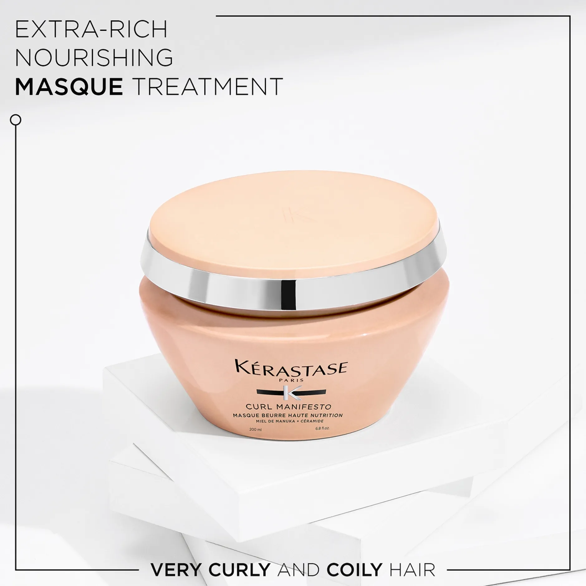 Kérastase Curl Manifesto Masque Beurre Haute Nutrition: Extra-Rich Nourishing Mask 200ml New