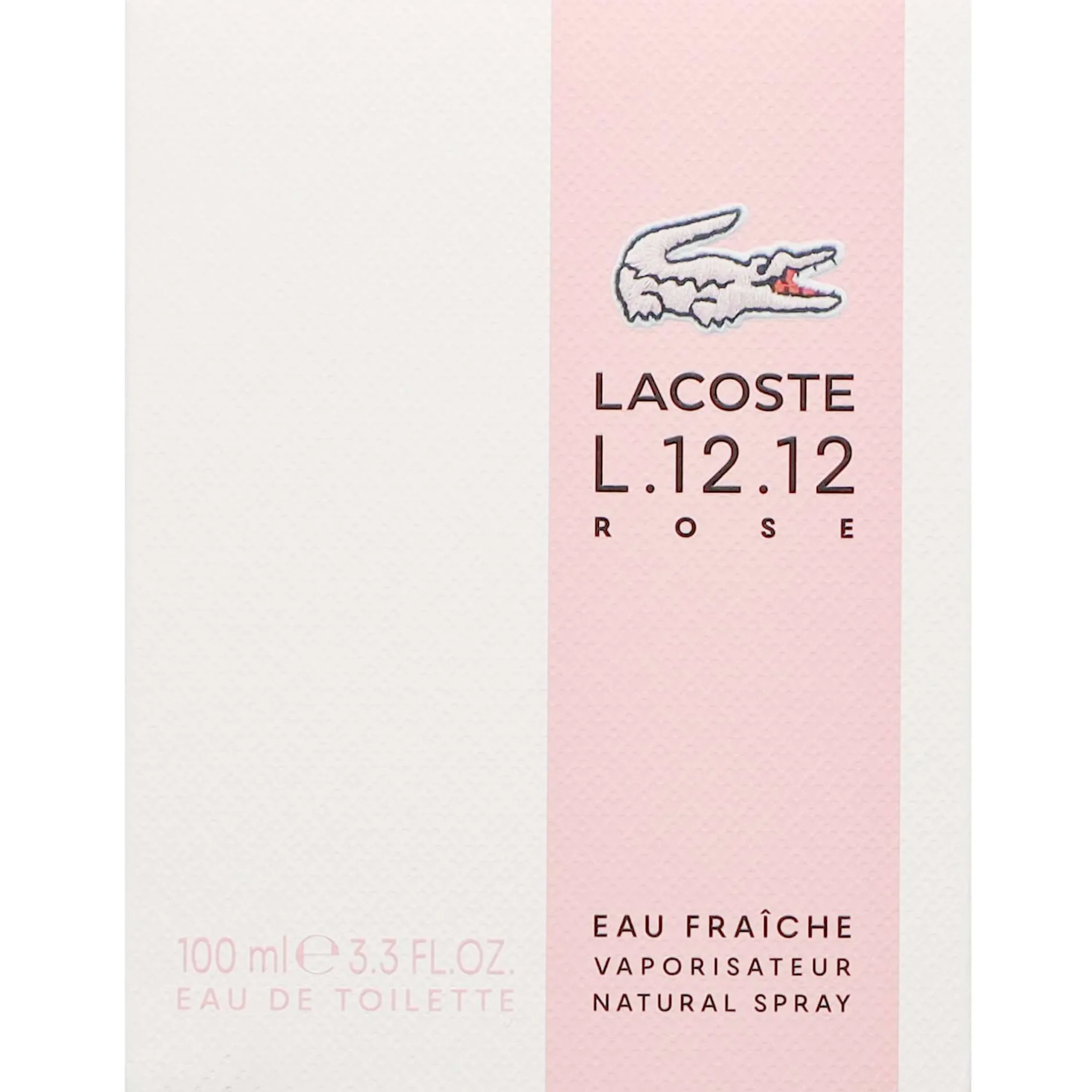 Lacoste L.12.12 Rose Eau Fraiche Eau de Toilette Spray 100ml New