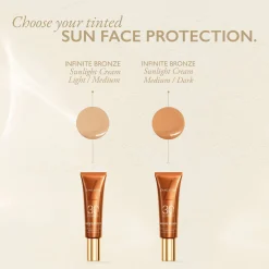 Lancaster Infinite Bronze Tinted Protection Sunlight Cream SPF30 Medium/Dark Shade 50ml Hot