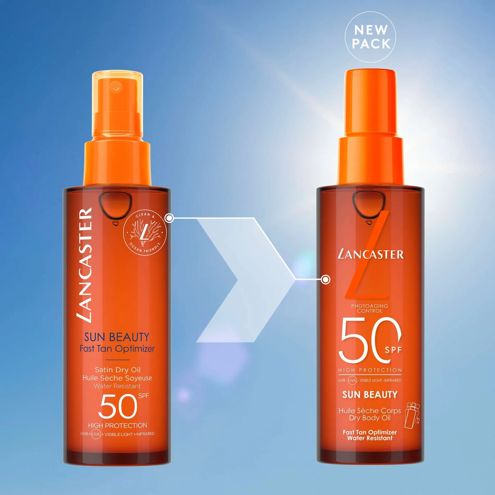 Lancaster Sun Beauty Satin Dry Oil Fast Tan Optimizer for Body SPF30 150ml Discount
