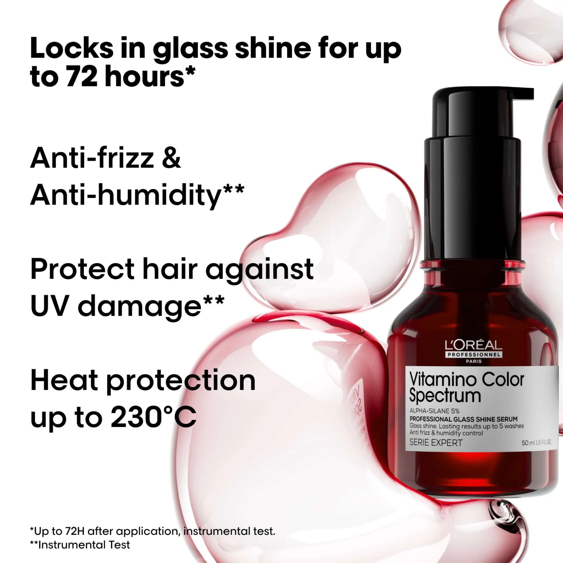 L'Oréal Professionnel Vitamino Color Spectrum Glass Shine Serum for Coloured Hair 50ml Clearance