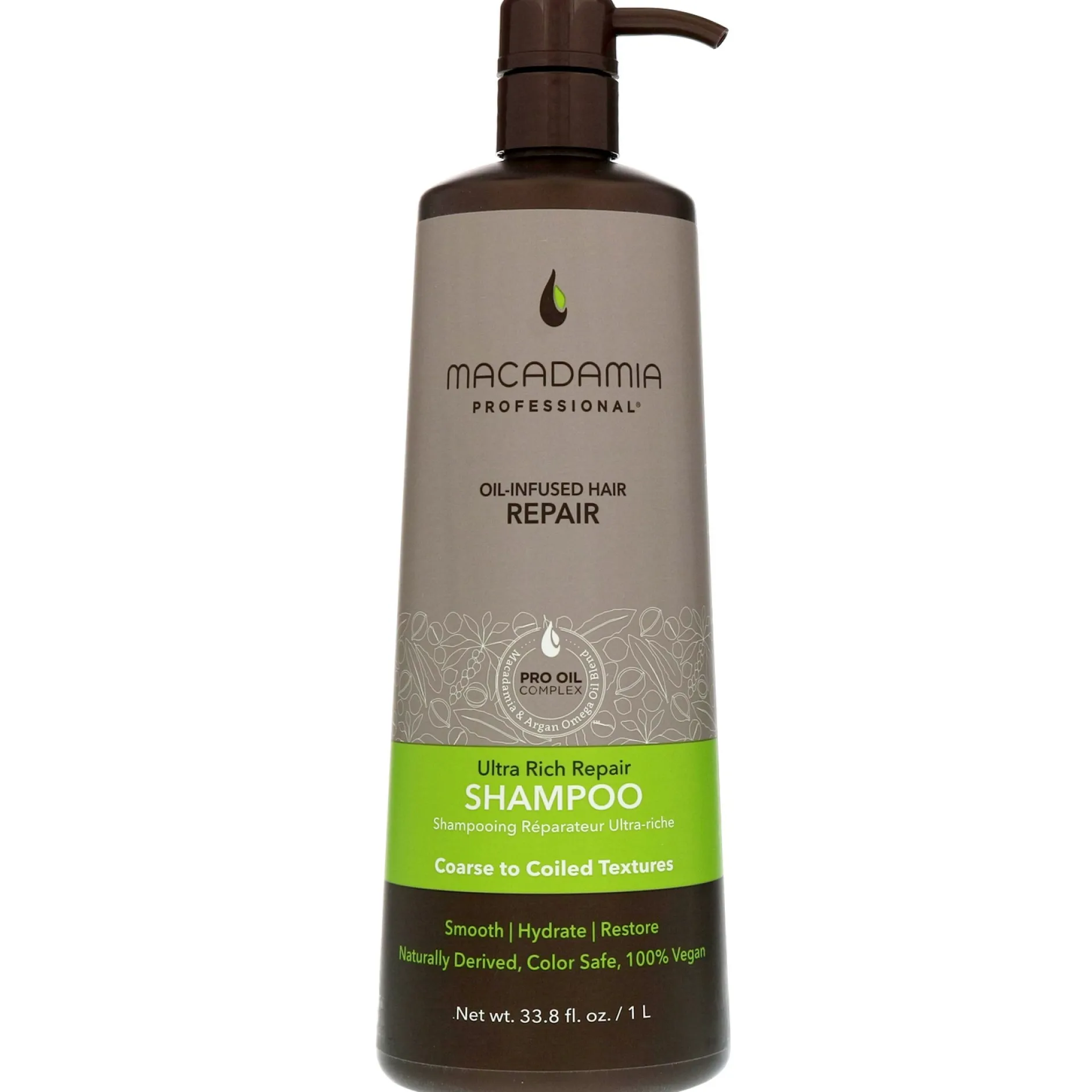 Macadamia Professional Care & Treatment Ultra Rich Repair Shampoo for Very Coarse and Coiled Hair 1000ml Clearance