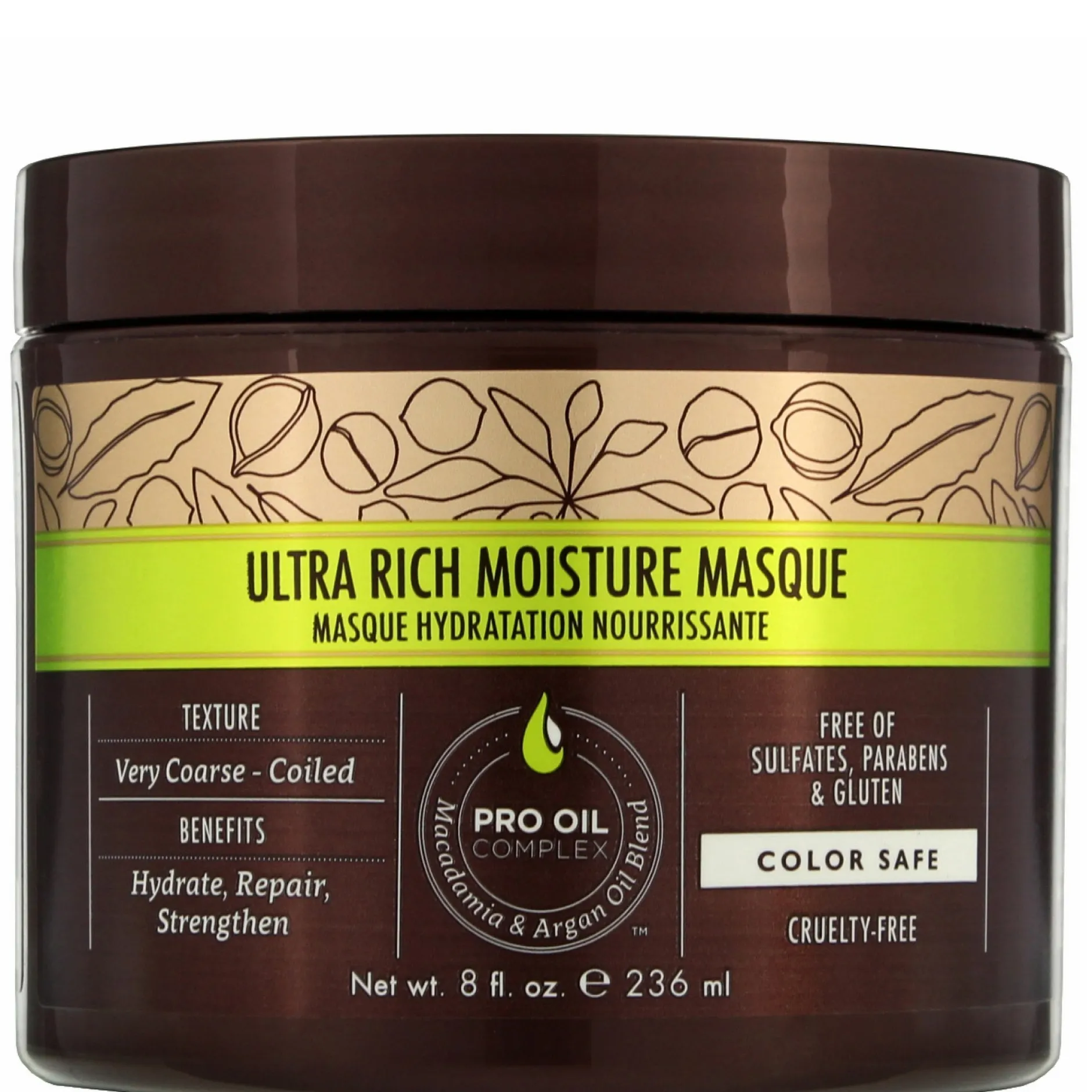 Macadamia Professional Professional Ultra Rich Moisture Masque for Very Coarse or Coiled Hair 236ml