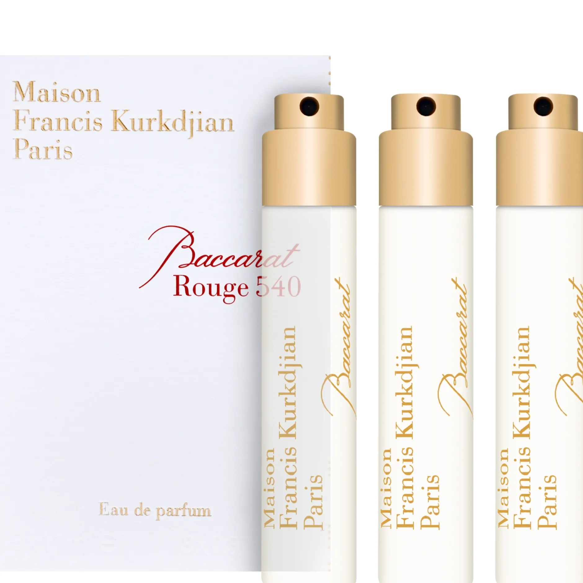 Maison Francis Kurkdjian Baccarat Rouge 540 Eau de Parfum Spray Refills for Globe Trotter 3 x 11ml Discount