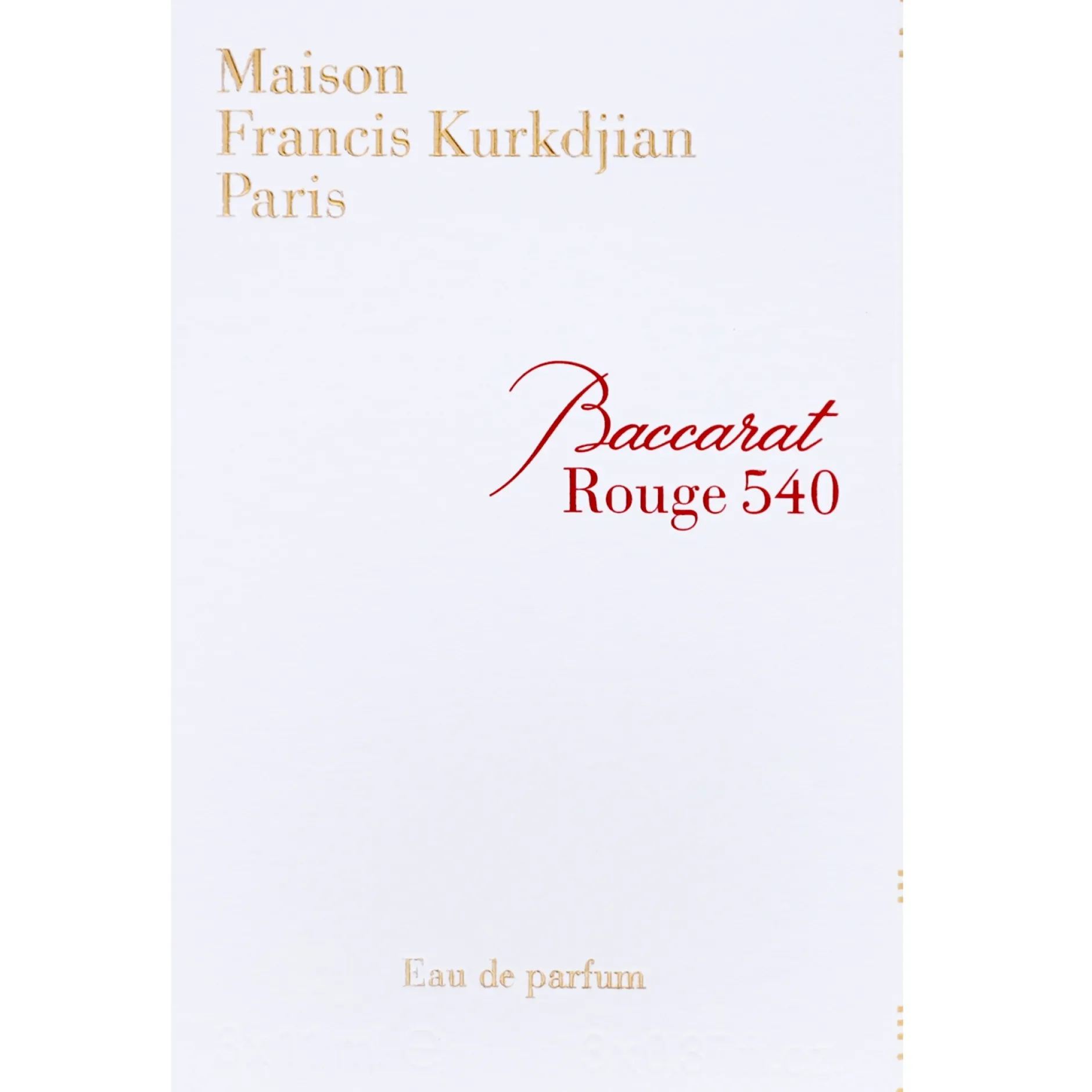 Maison Francis Kurkdjian Baccarat Rouge 540 Eau de Parfum Spray Refills for Globe Trotter 3 x 11ml Discount