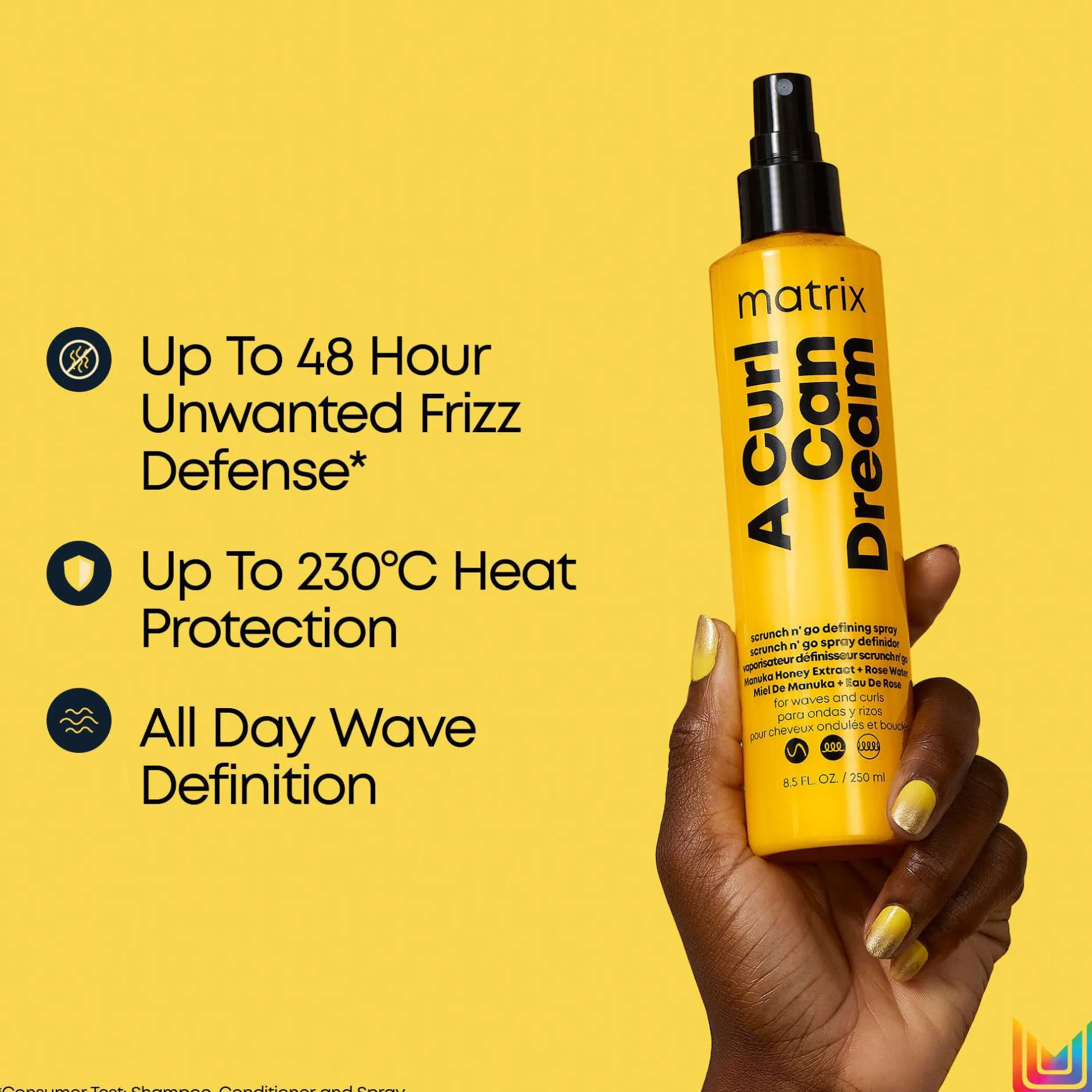 Matrix Total Results A Curl Can Dream Scrunch 'N' Go Defining Spray 150ml Clearance