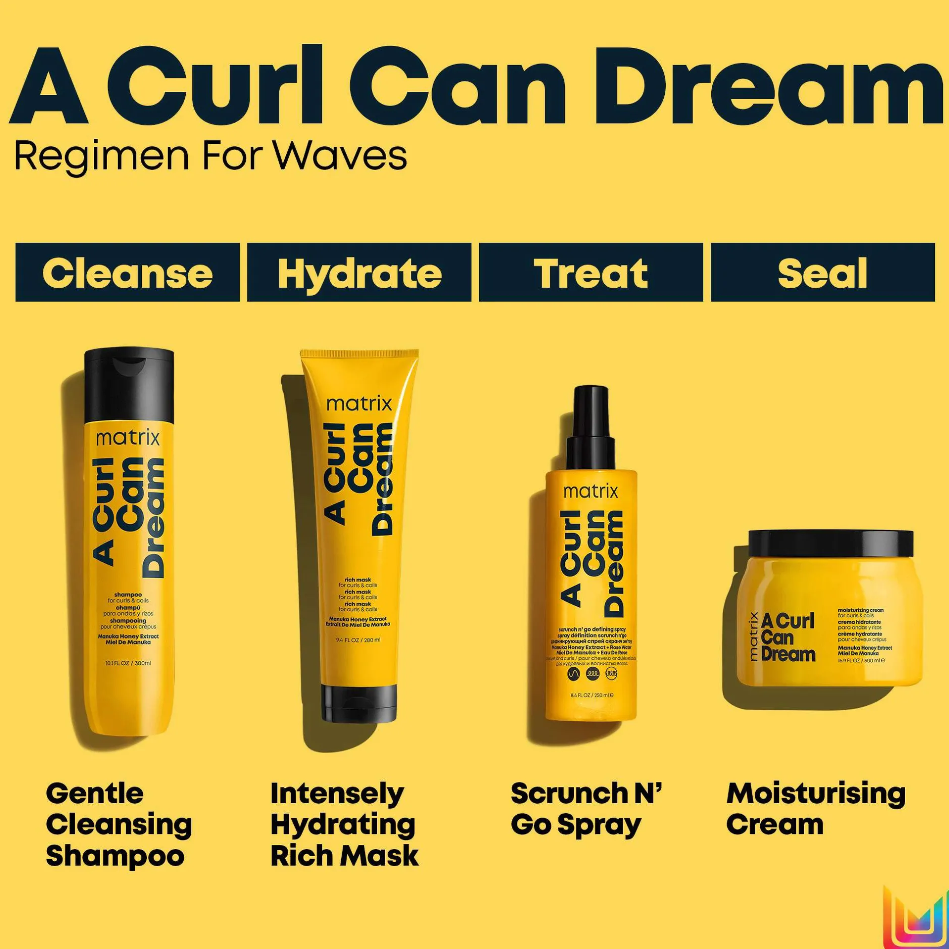 Matrix Total Results A Curl Can Dream Scrunch 'N' Go Defining Spray 150ml Clearance