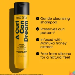 Matrix Total Results A Curl Can Dream Manuka Honey Infused Shampoo for Curly and Coily Hair 300ml New