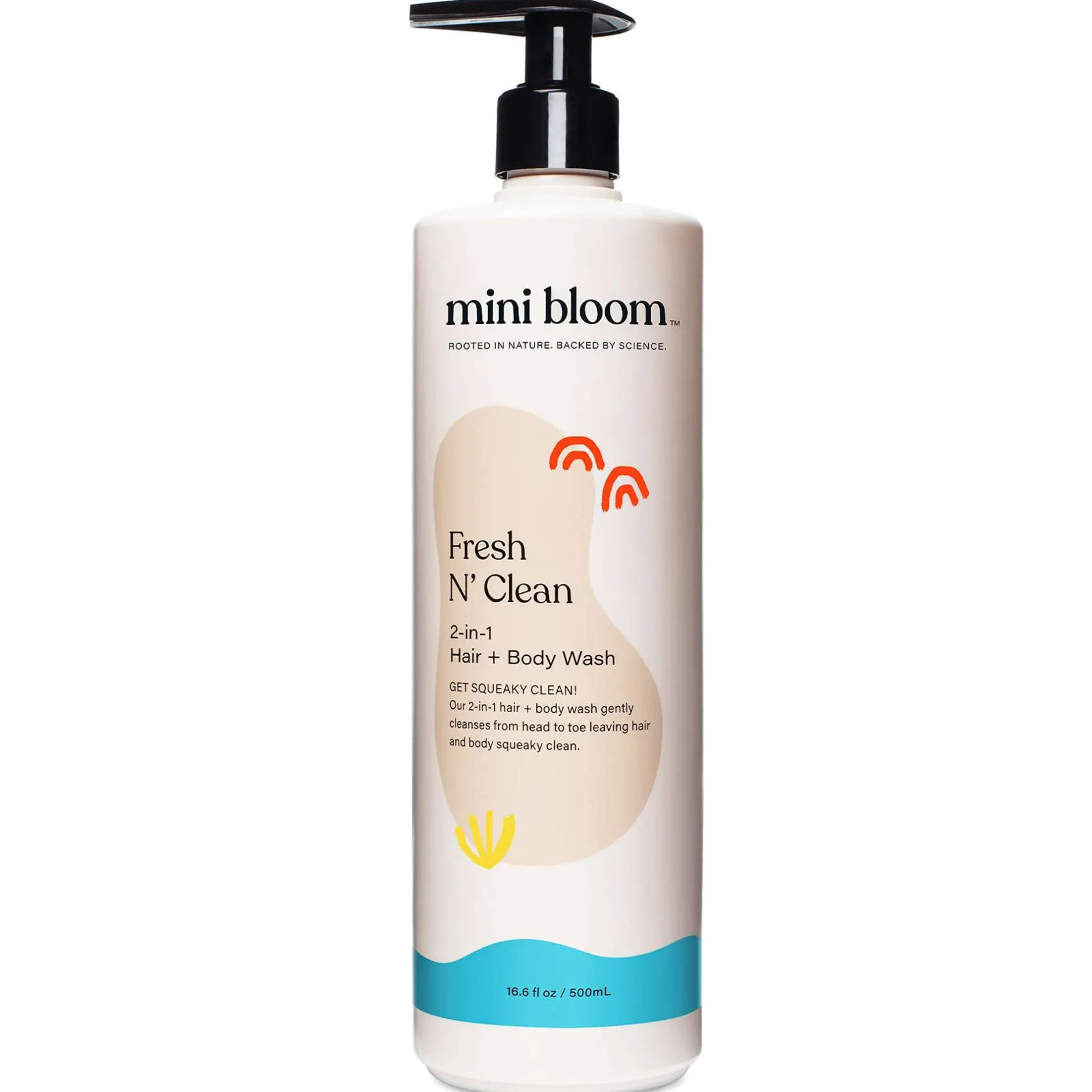 Mini Bloom Bath Time Fresh N’ Clean 2-in-1 Hair + Body Wash 500ml Sale