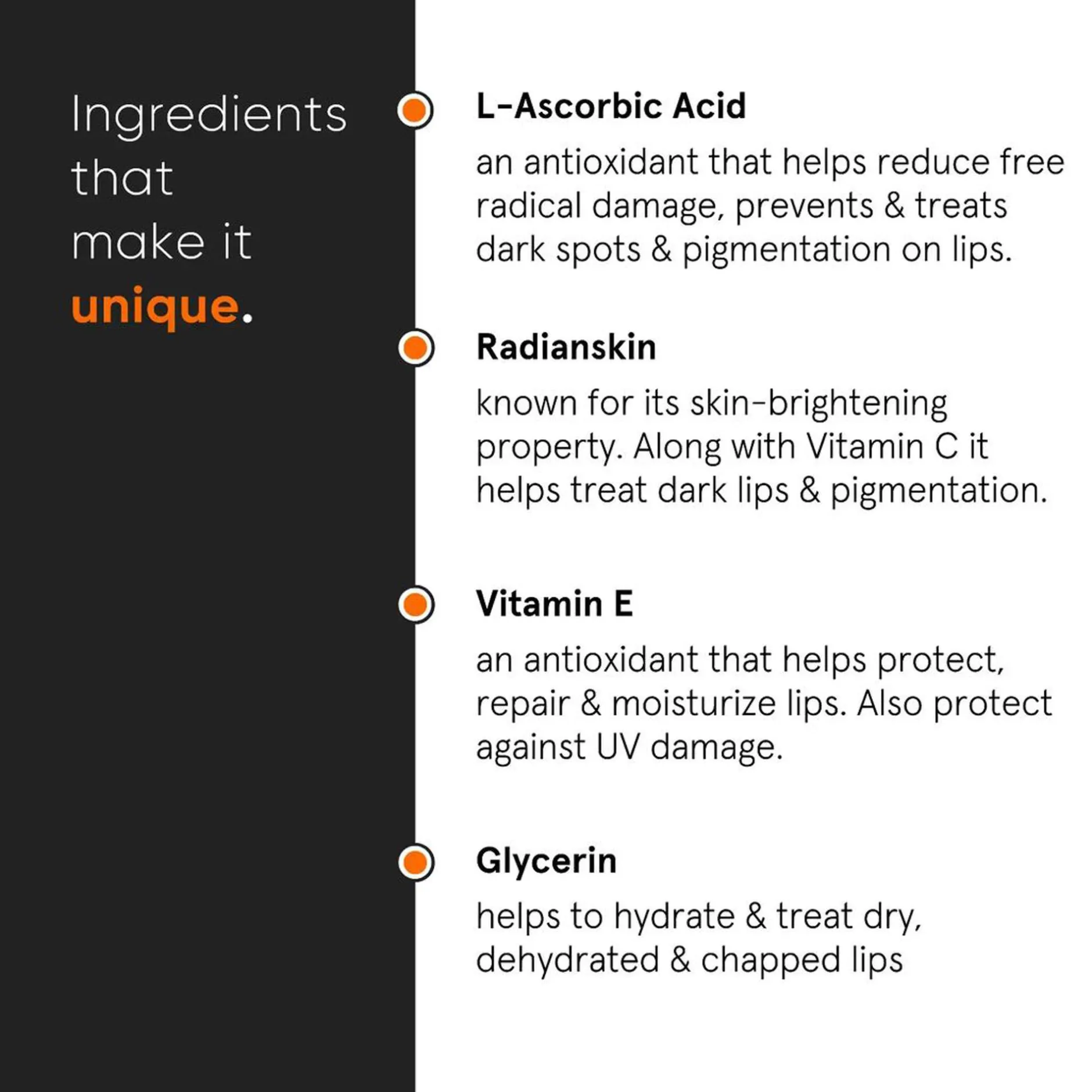 Minimalist Lip & Eye Care L-Ascorbic Acid 08% Lip Treatment Balm 12g Clearance