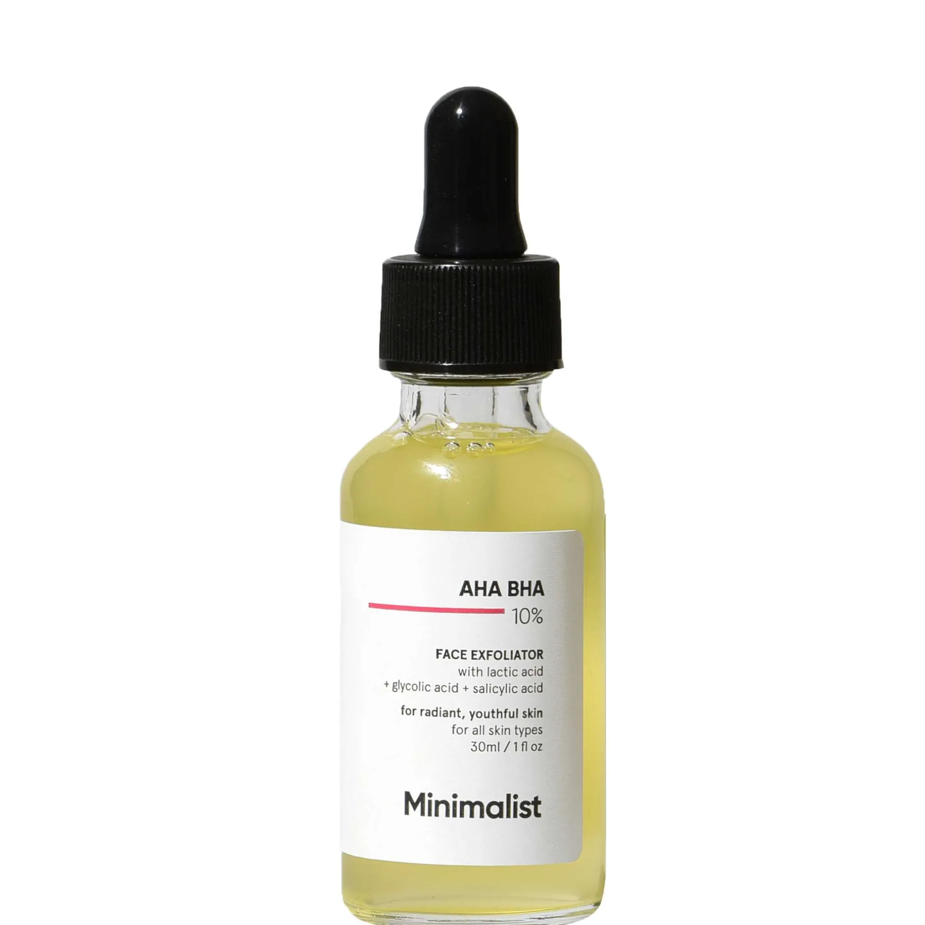 Minimalist Skin Care AHA BHA 10% Face Exfoliator 30ml Discount