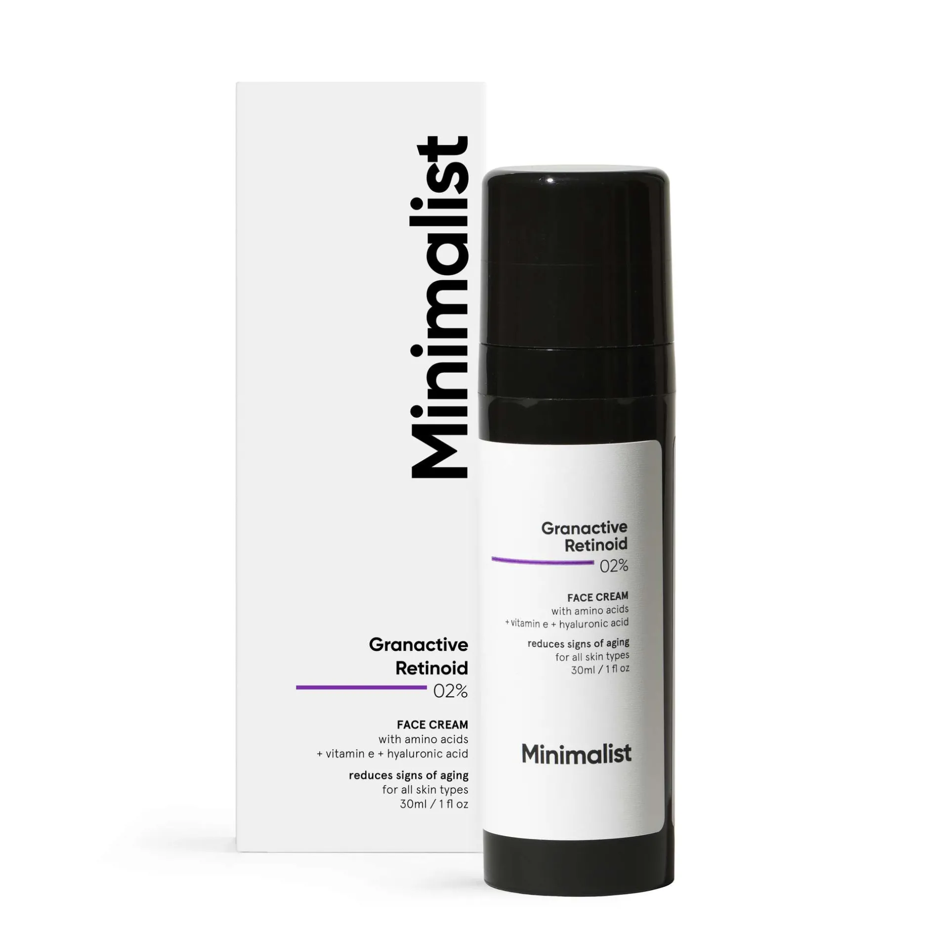 Minimalist Skin Care Granactive Retinoid 02% Face Cream 30ml Clearance