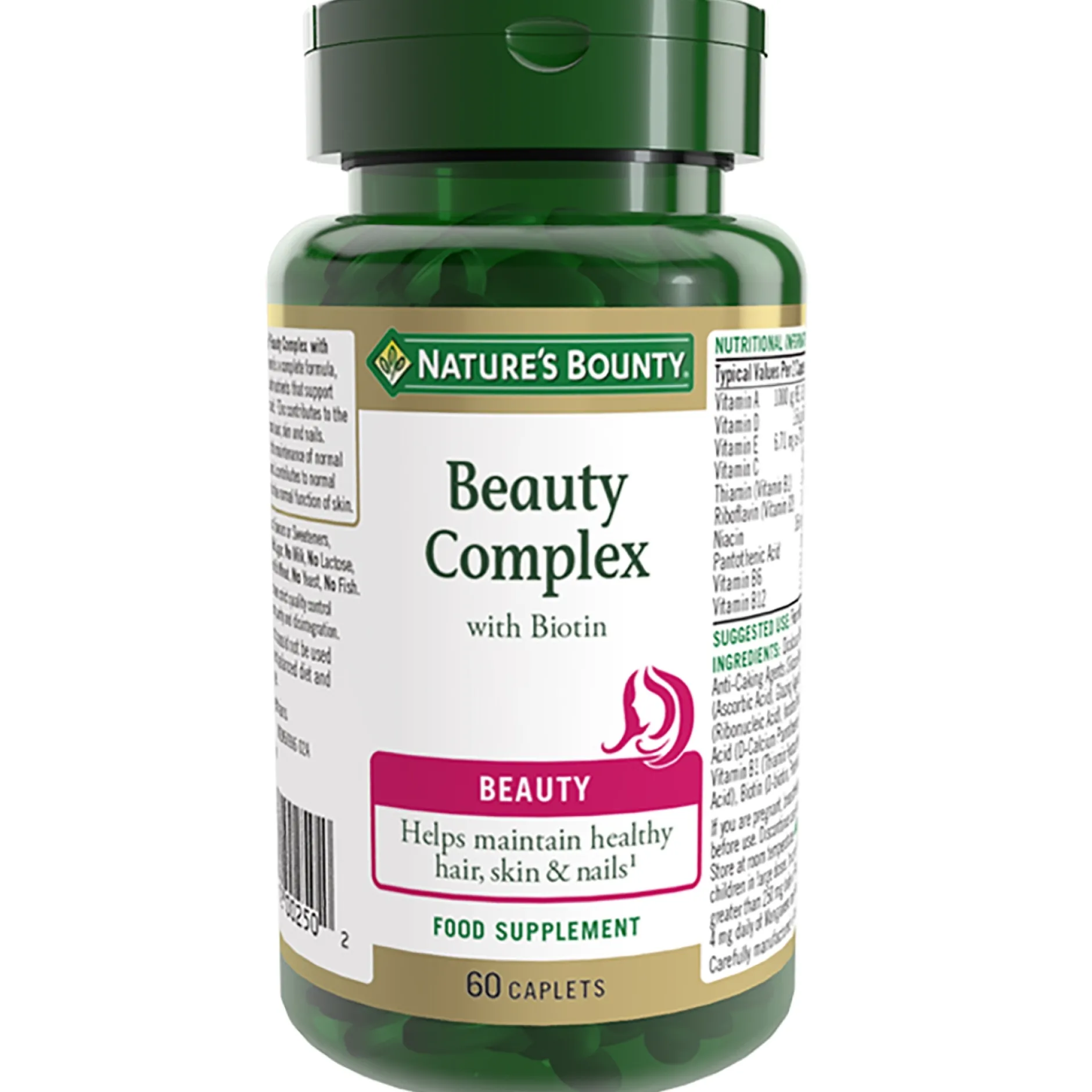 Nature's Bounty Beauty Beauty Complex with Biotin Caplets x 60 Clearance