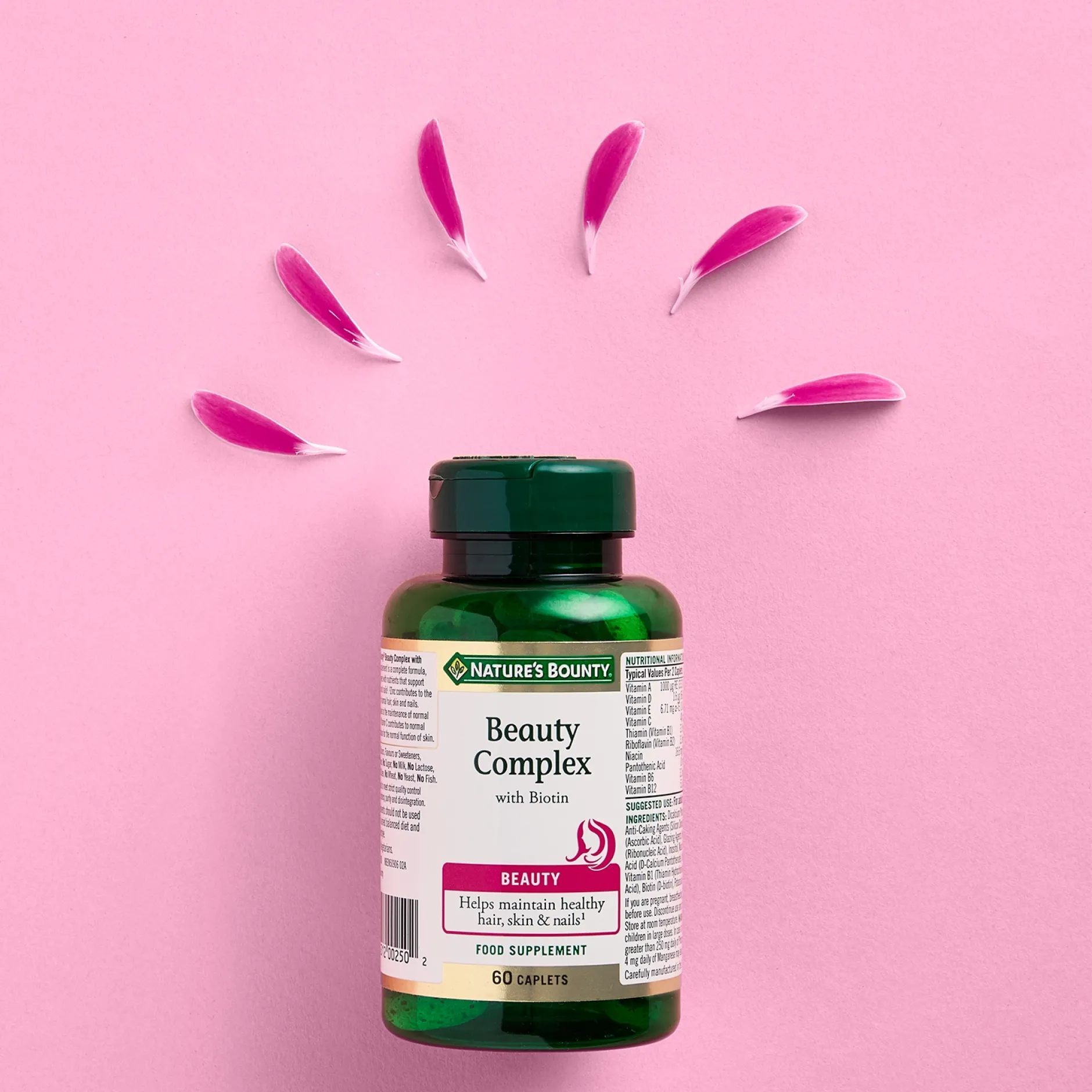 Nature's Bounty Beauty Beauty Complex with Biotin Caplets x 60 Clearance