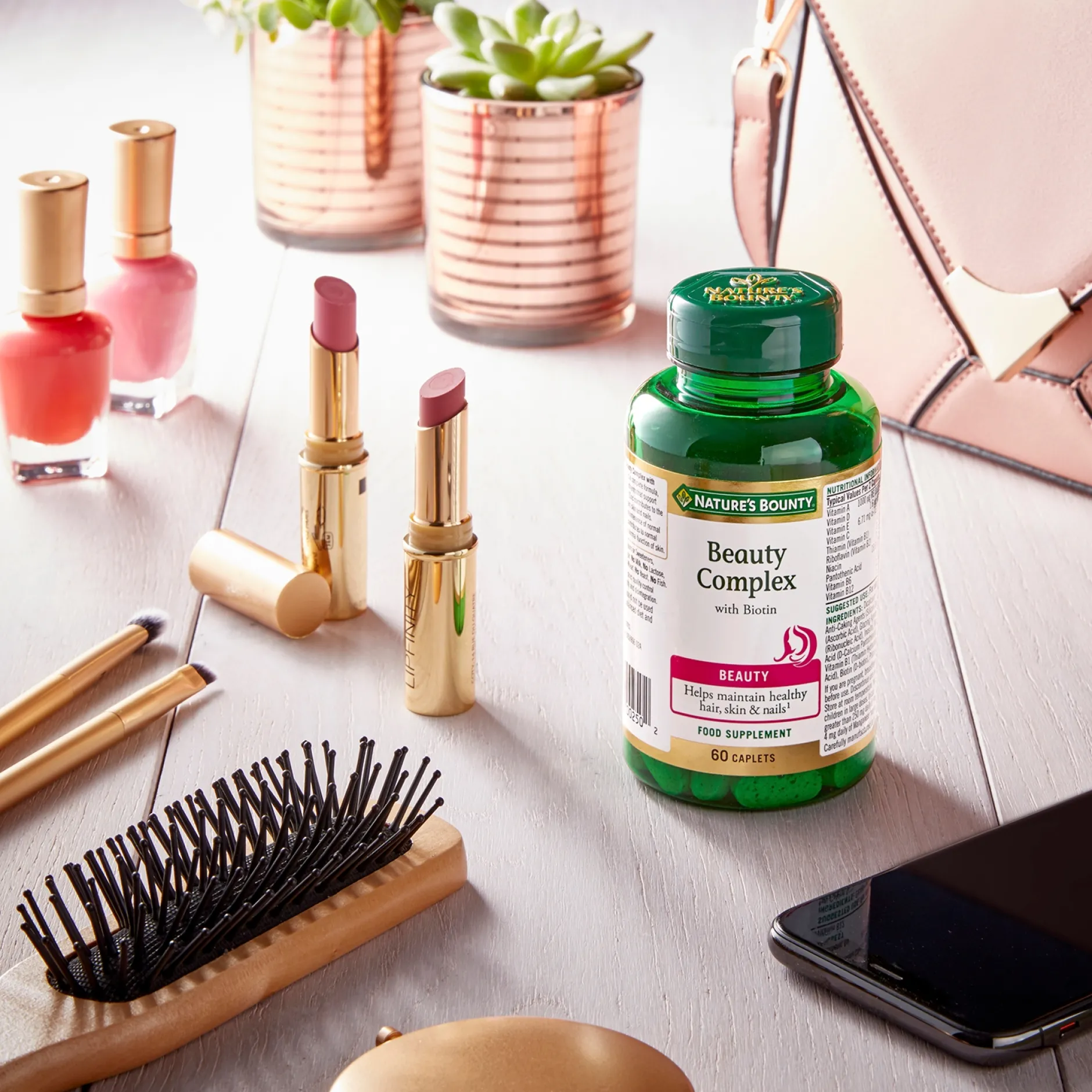 Nature's Bounty Beauty Beauty Complex with Biotin Caplets x 60 Clearance