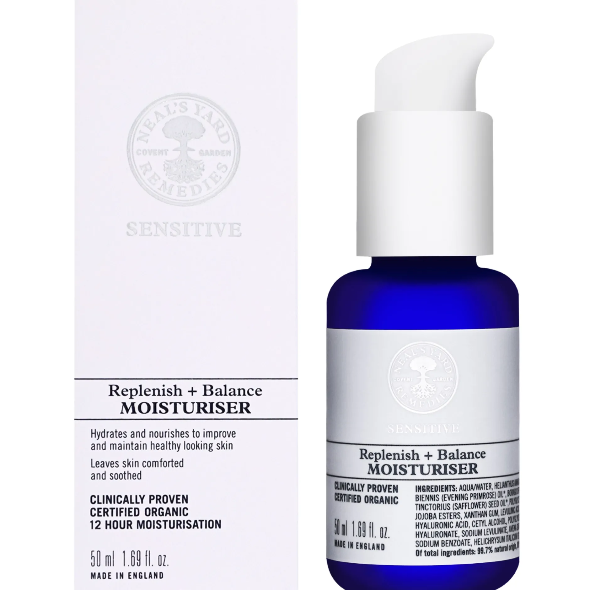 Neal's Yard Remedies Facial Moisturisers Sensitive Replenish + Balance Moisturiser 50ml Discount