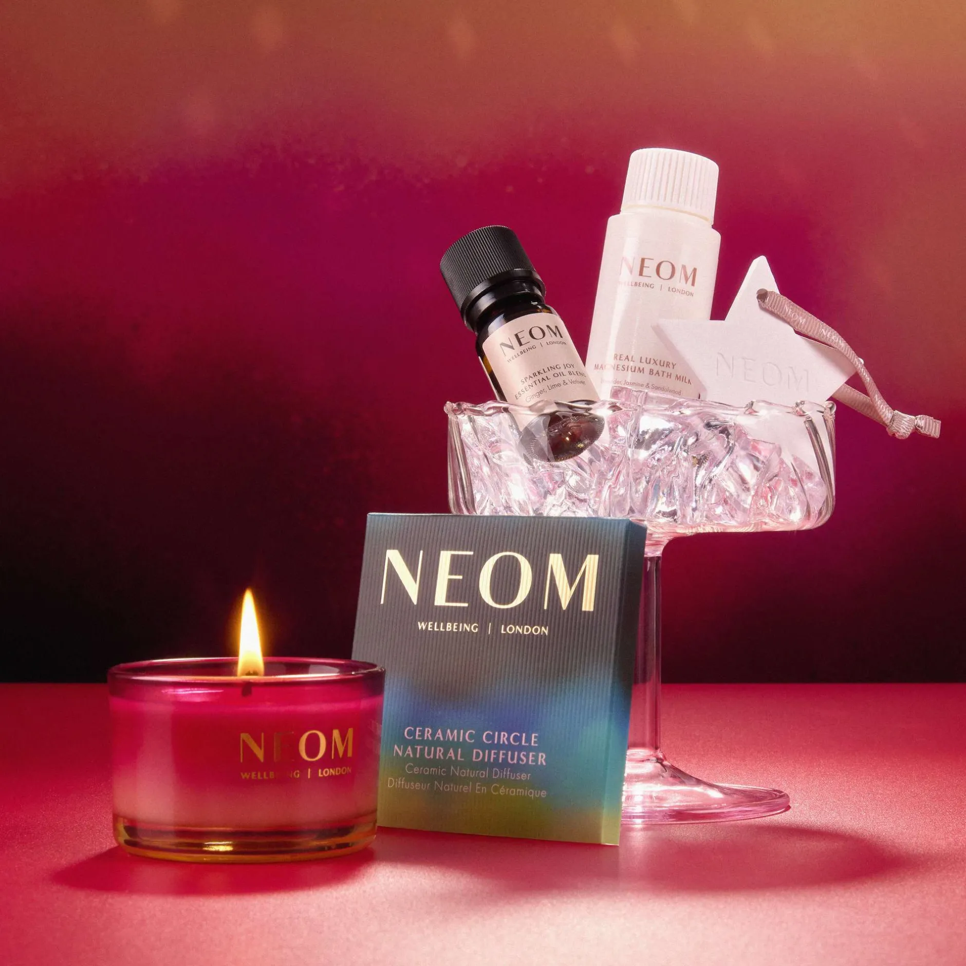 Neom Wellbeing London Ceramic Star Natural Diffuser Clearance