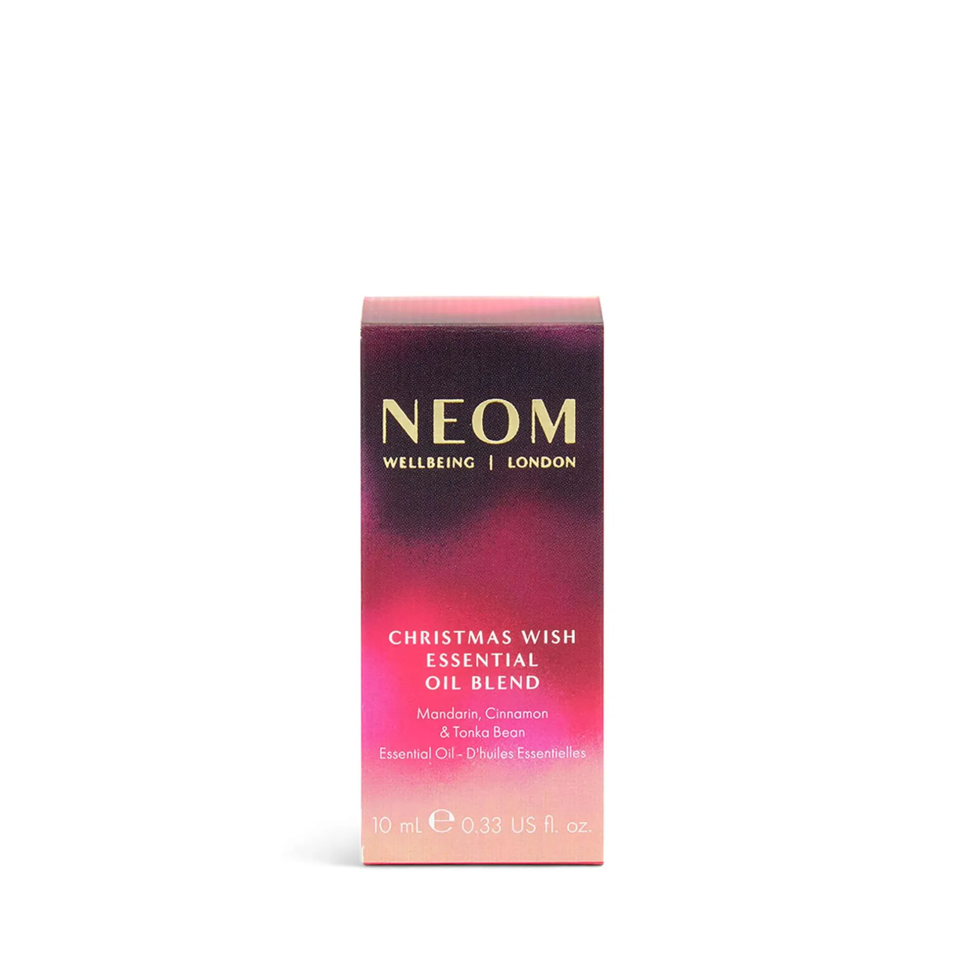 Neom Wellbeing London Christmas Wish Essential Oil Blend 10ml New