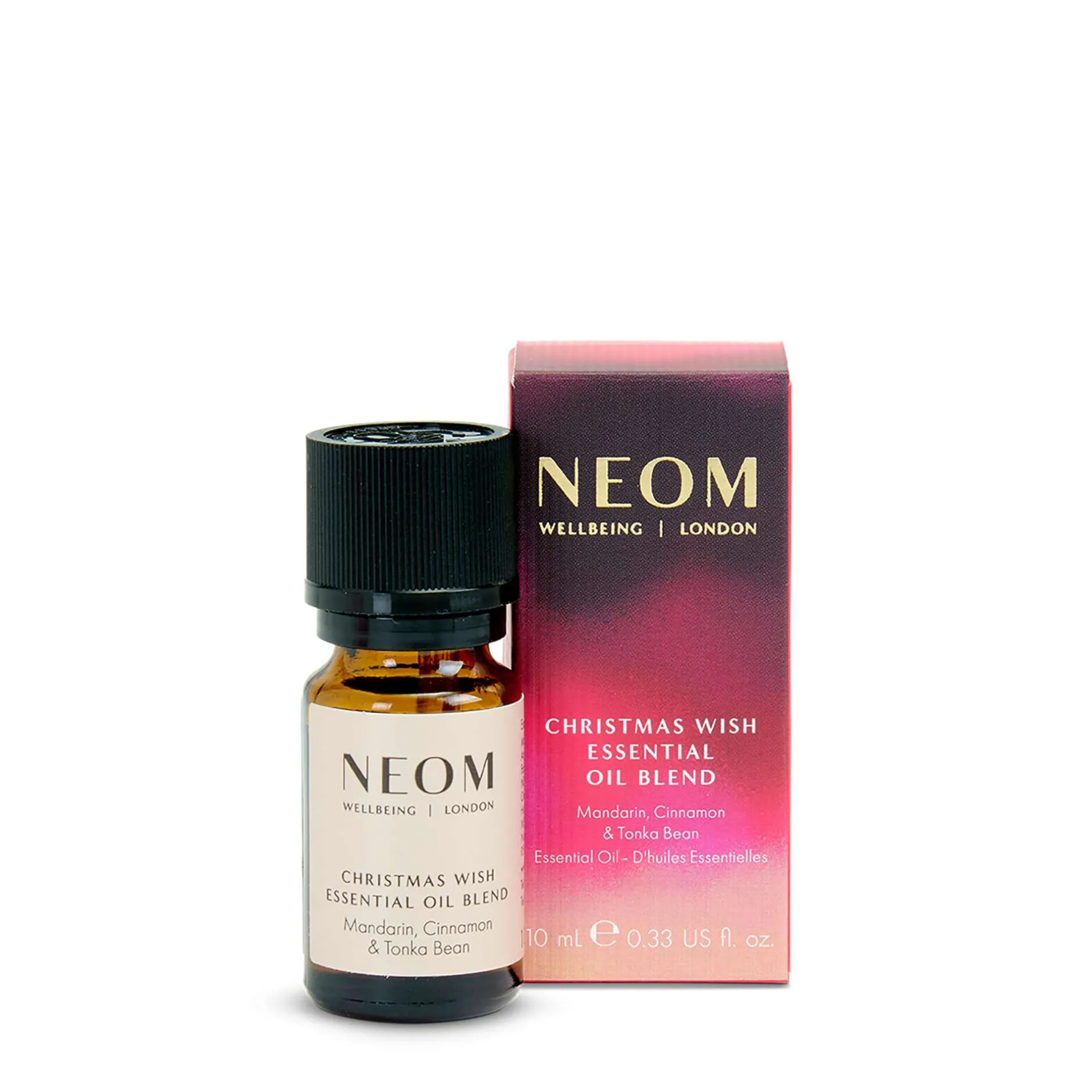 Neom Wellbeing London Christmas Wish Essential Oil Blend 10ml New