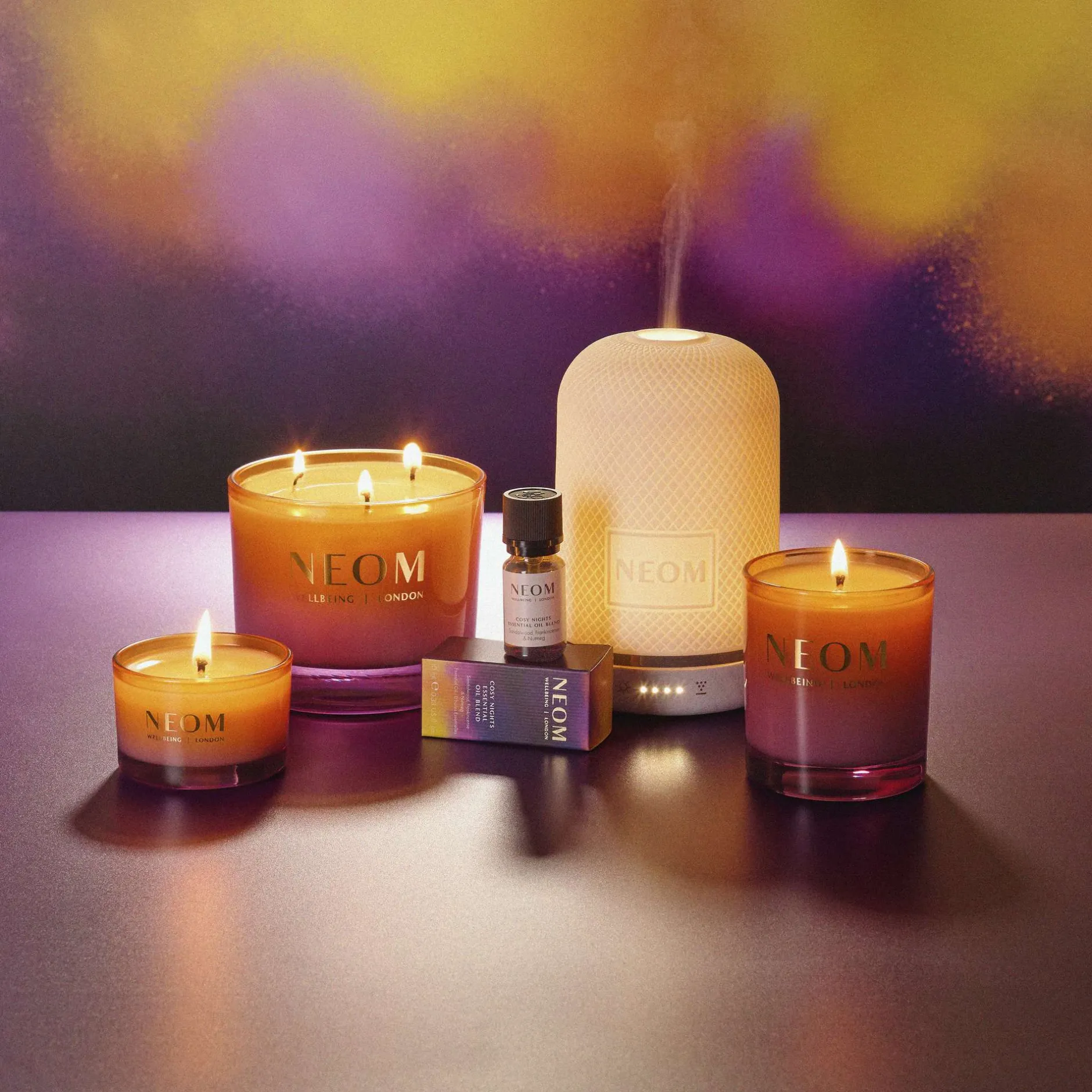 Neom Wellbeing London Cosy Nights 1 Wick Candle 185g