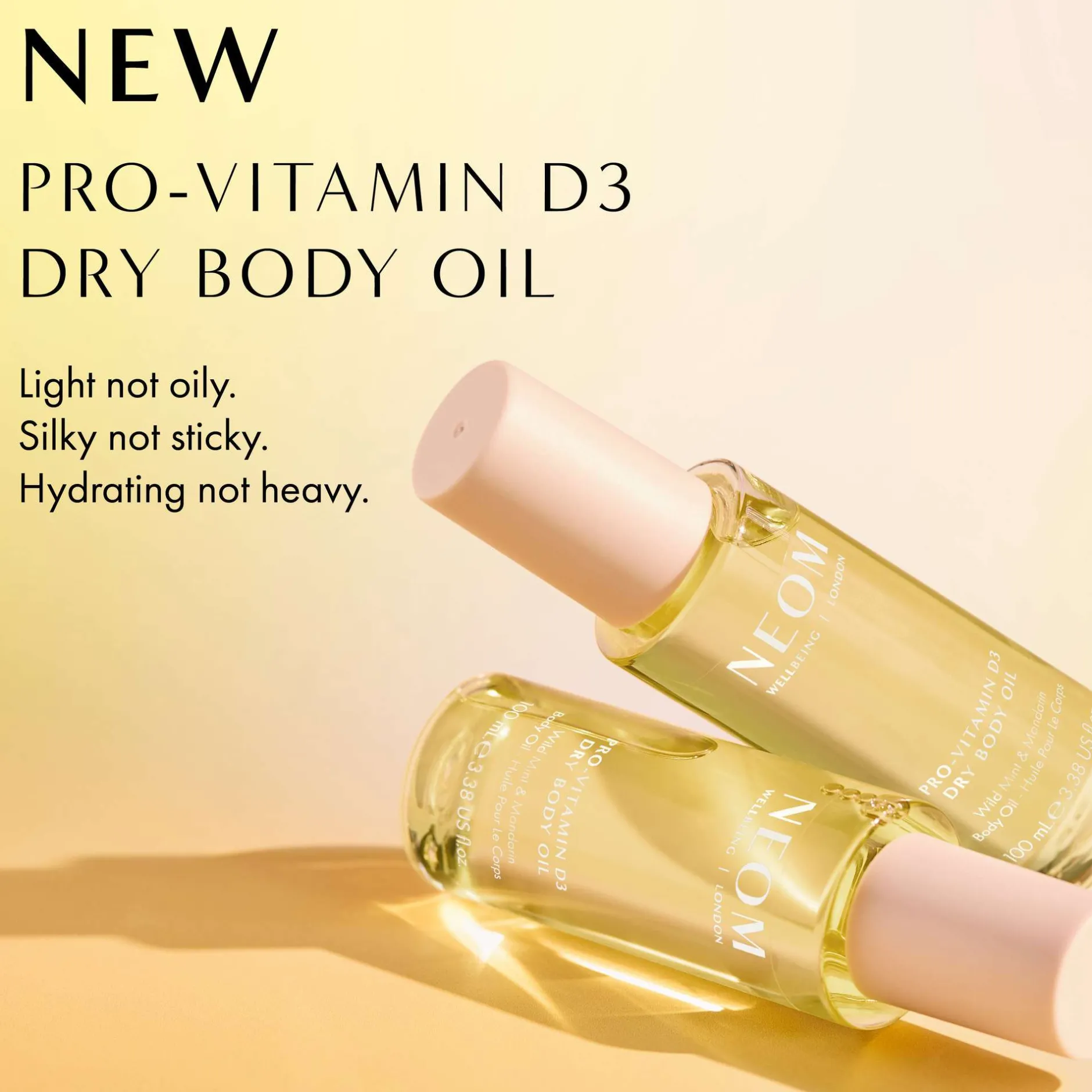 Neom Wellbeing London Scent To Boost Your Wellbeing Pro-Vitamin D3 Dry Body Oil 100ml Sale