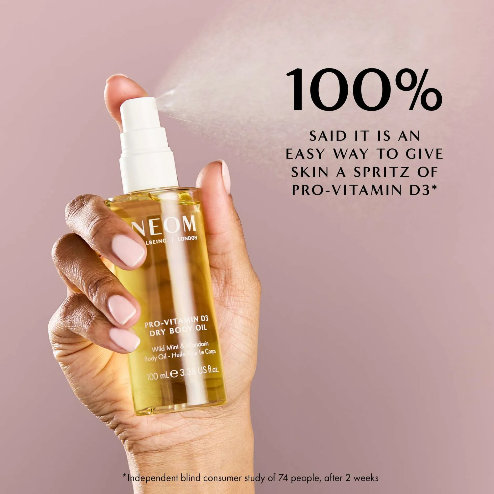 Neom Wellbeing London Scent To Boost Your Wellbeing Pro-Vitamin D3 Dry Body Oil 100ml Sale