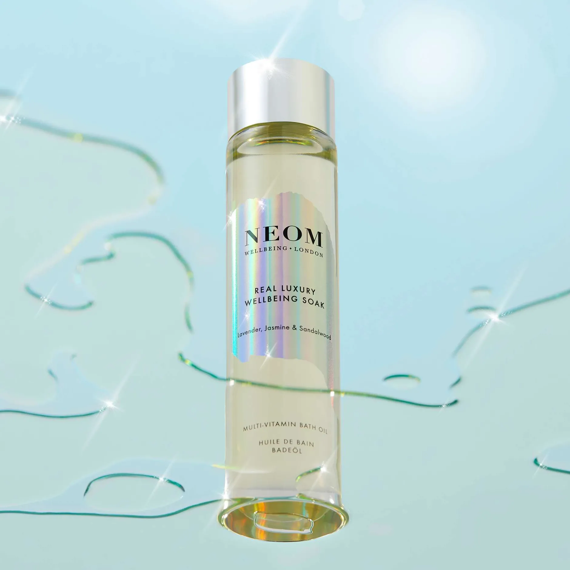 Neom Wellbeing London Scent To De-Stress Real Luxury Wellbeing Soak Multi-Vitamin Bath Oil 100ml