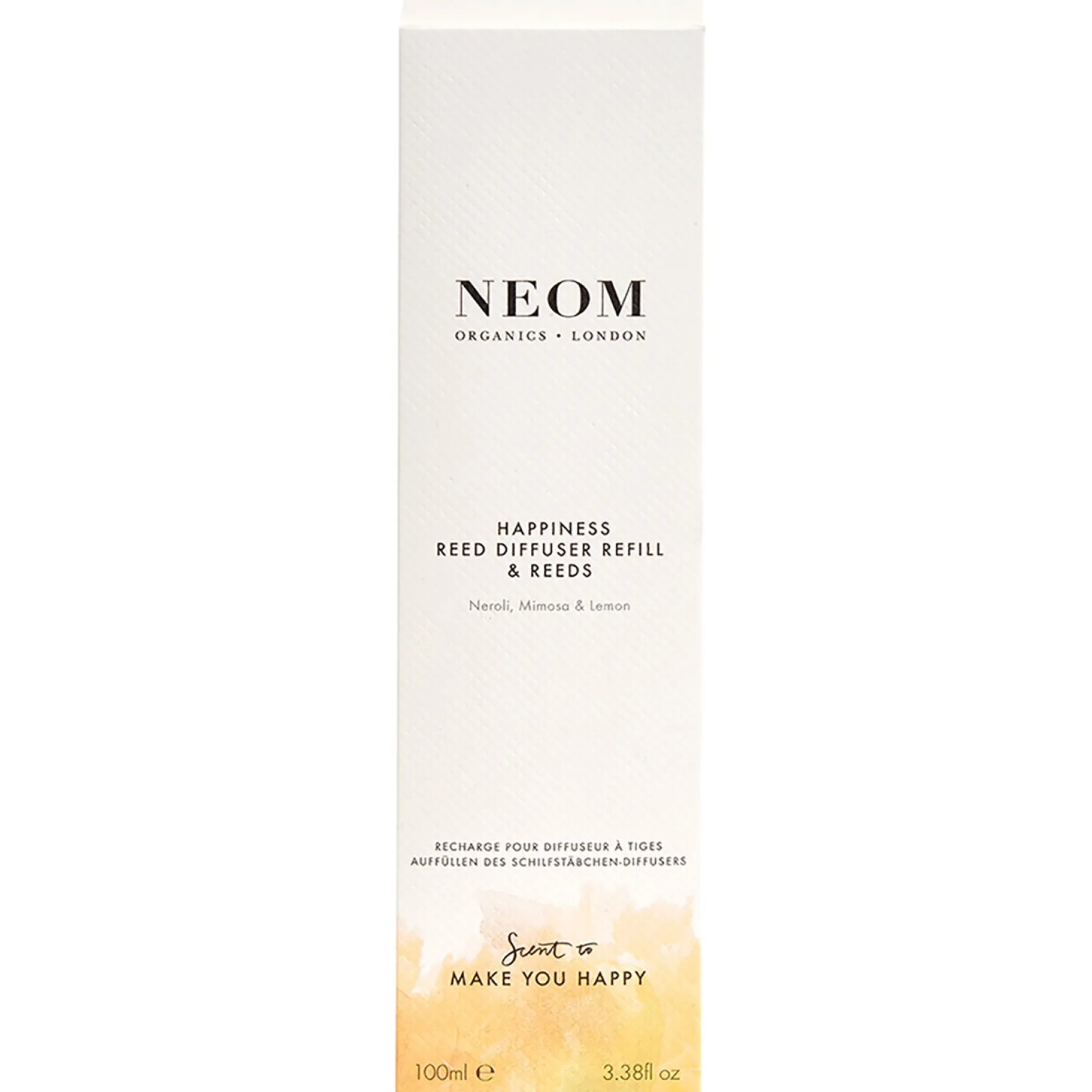 Neom Wellbeing London Scent To Make You Happy Happiness Reed Diffuser Refill 100ml Clearance
