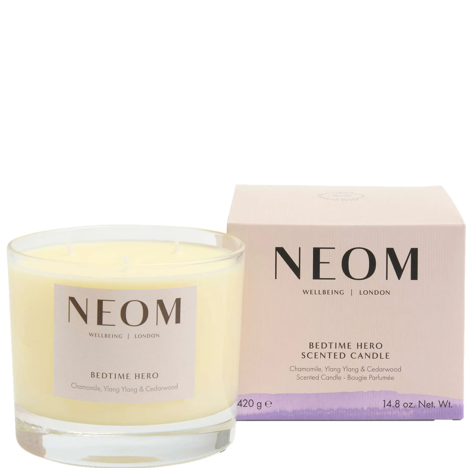 Neom Wellbeing London Scent To Sleep Bedtime Hero 3 Wick Candle (3 Wick) 420g Hot
