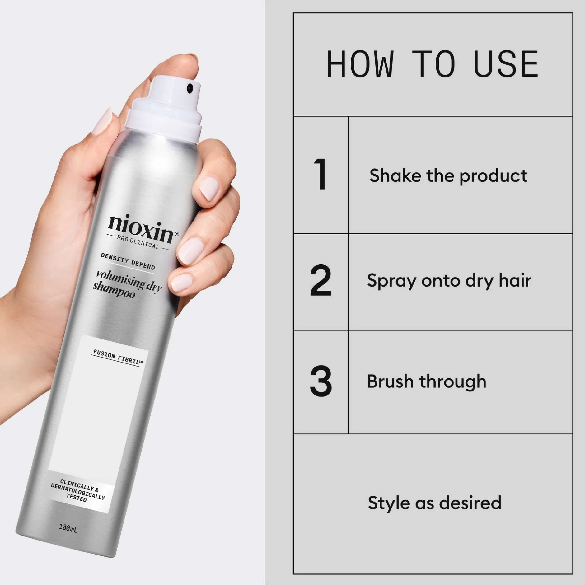 Nioxin Pro Clinical Density Defend Volumising Dry Shampoo 180ml Discount