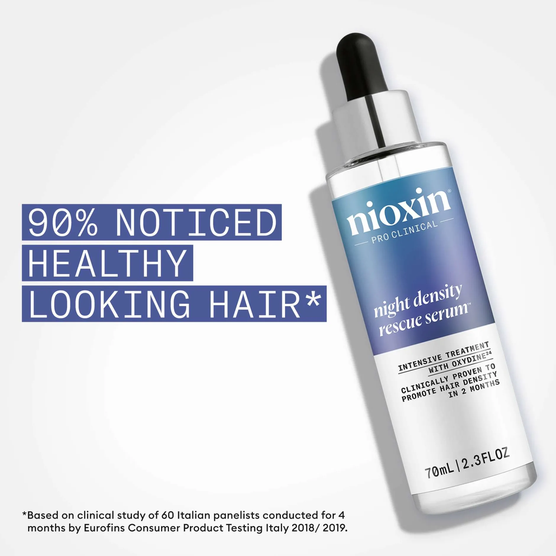 Nioxin Pro Clinical Serums Night Density Rescue, Thickening Serum for Optimised Hair Growth 70ml Outlet