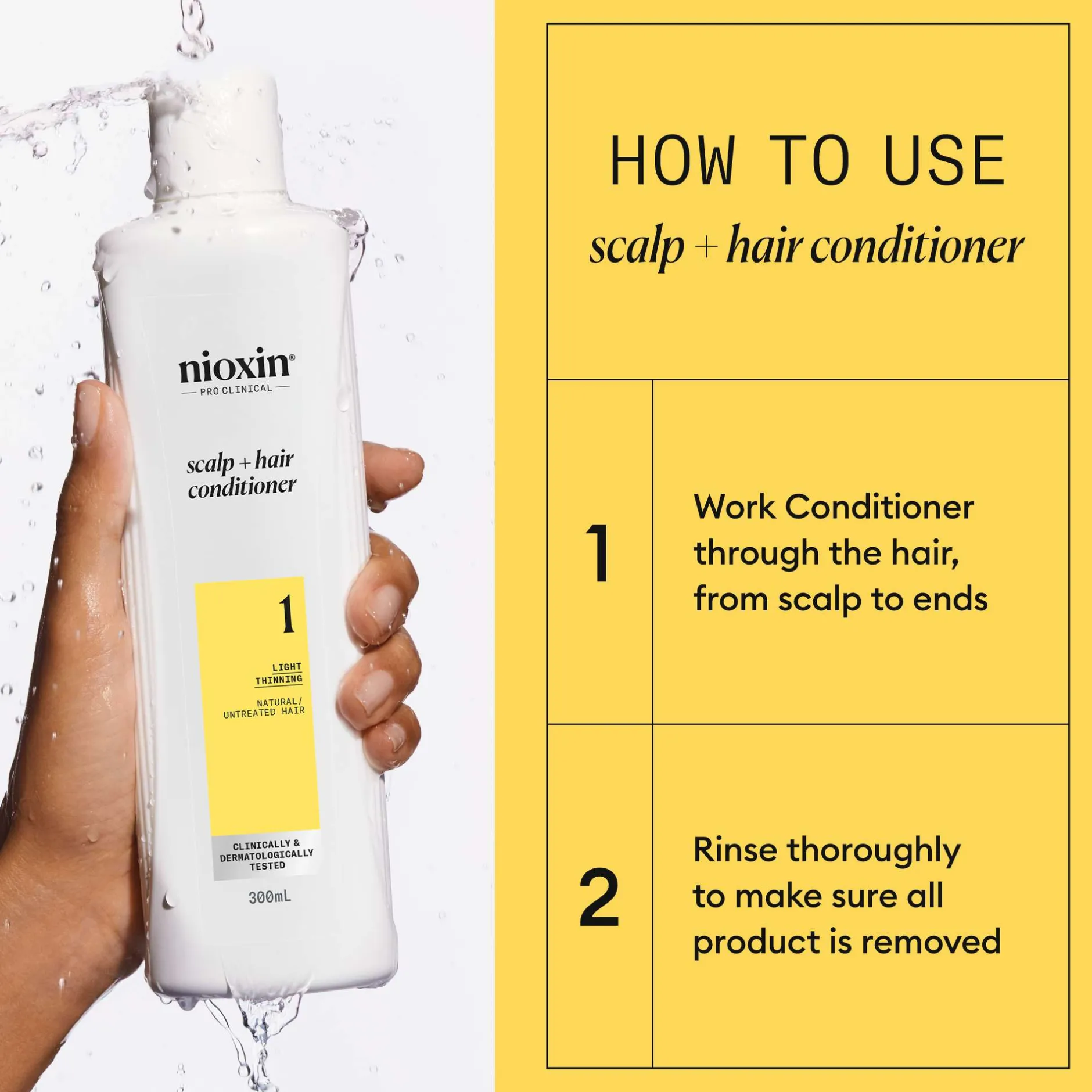 Nioxin Pro Clinical System 1 Conditioner for Natural Hair with Light Thinning 300ml Discount