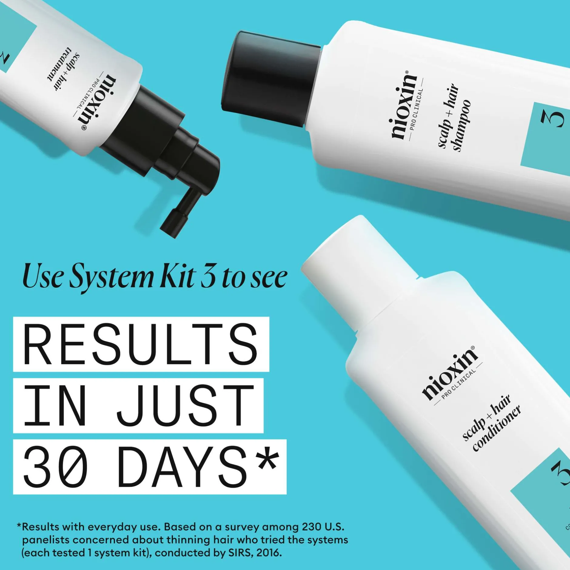 Nioxin Pro Clinical System 3 Leave-In Treatment for Coloured Hair with Light Thinning 100ml Outlet