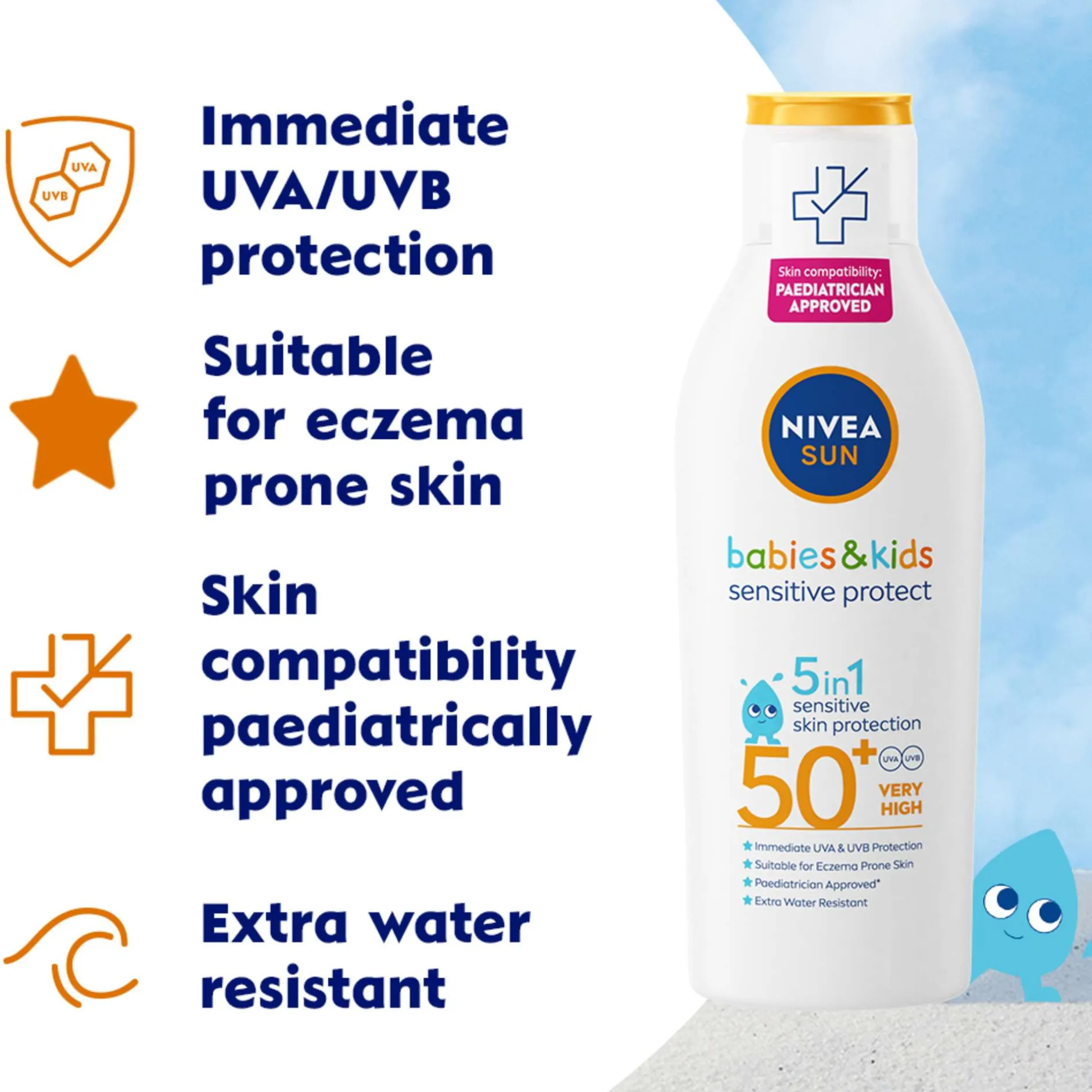 Nivea Sun Babies Sensitive Protect SPF50+ Lotion 200ml Clearance