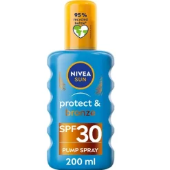 Nivea Sun Care Protect & Bronze SPF30 Spray 200ml Hot
