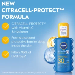 Nivea Sun Care Protect & Moisture SPF30 Spray 200ml Sale