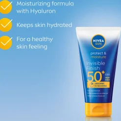Nivea Sun Care Protect & Moisture Invisible Finish SPF50+ 150ml Clearance