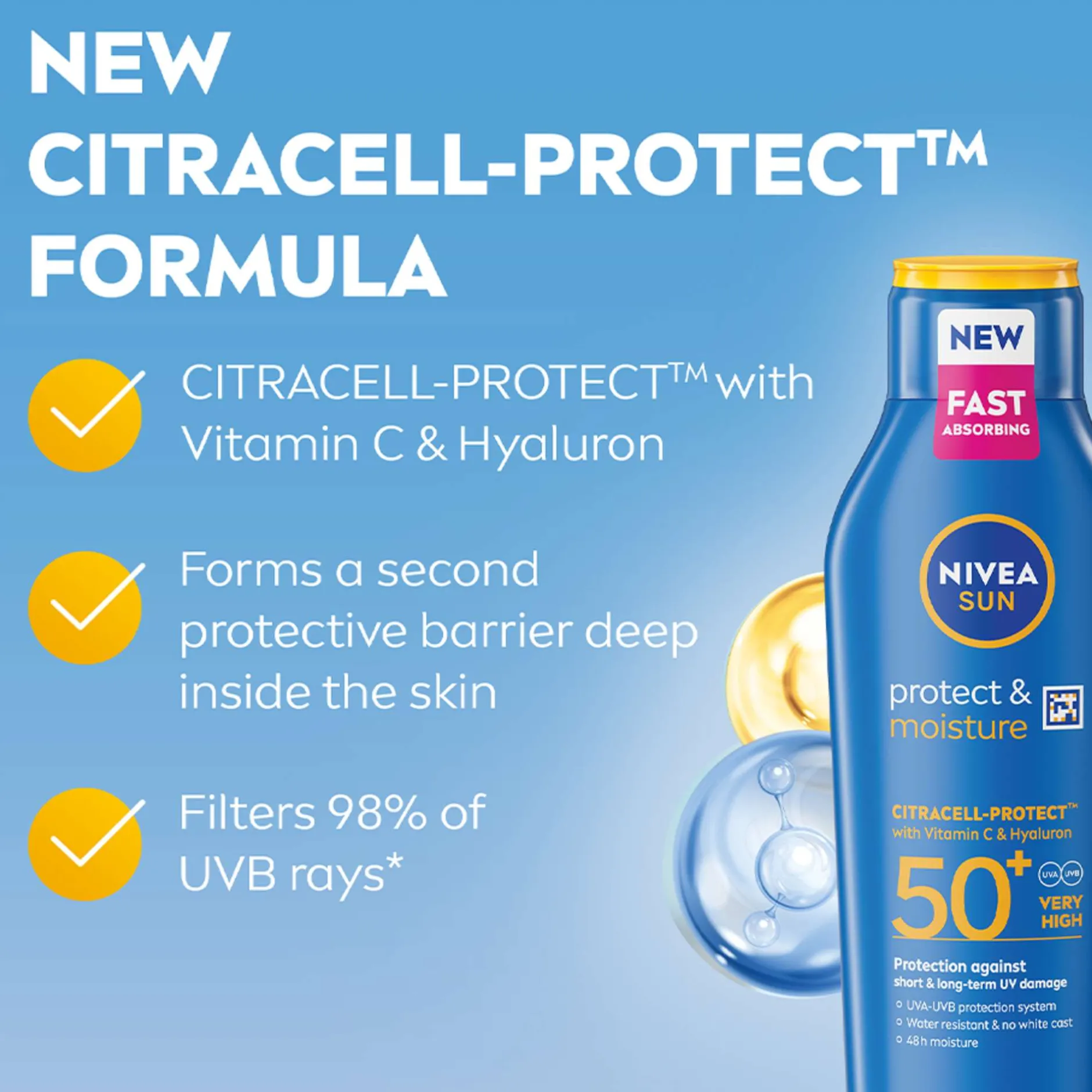 Nivea Sun Care Protect & Moisture Lotion SPF50+ 400ml