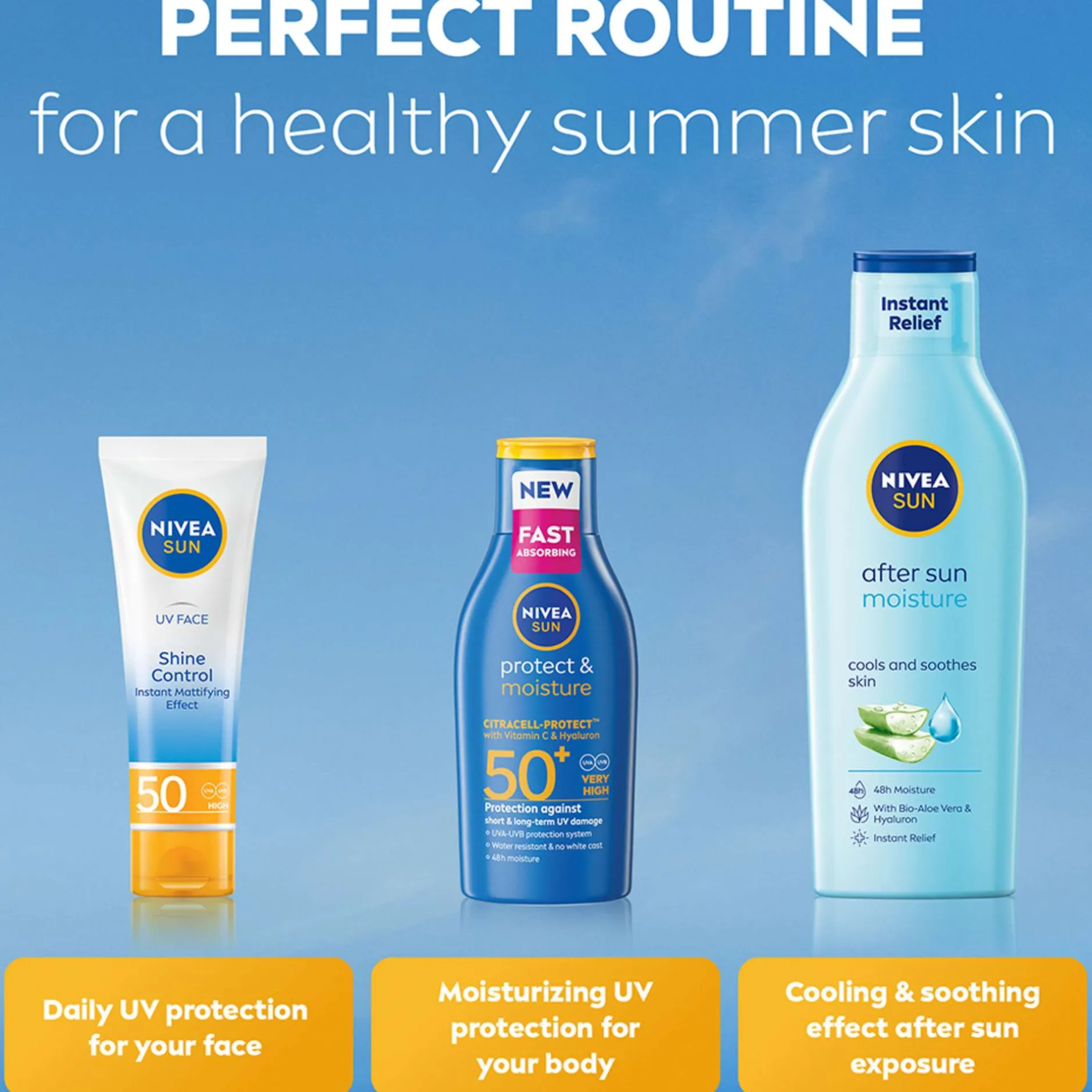Nivea Sun Care Protect & Moisture SPF30 Lotion 100ml Outlet