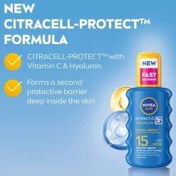 Nivea Sun Care Protect & Moisture SPF15 Spray 200ml Sale