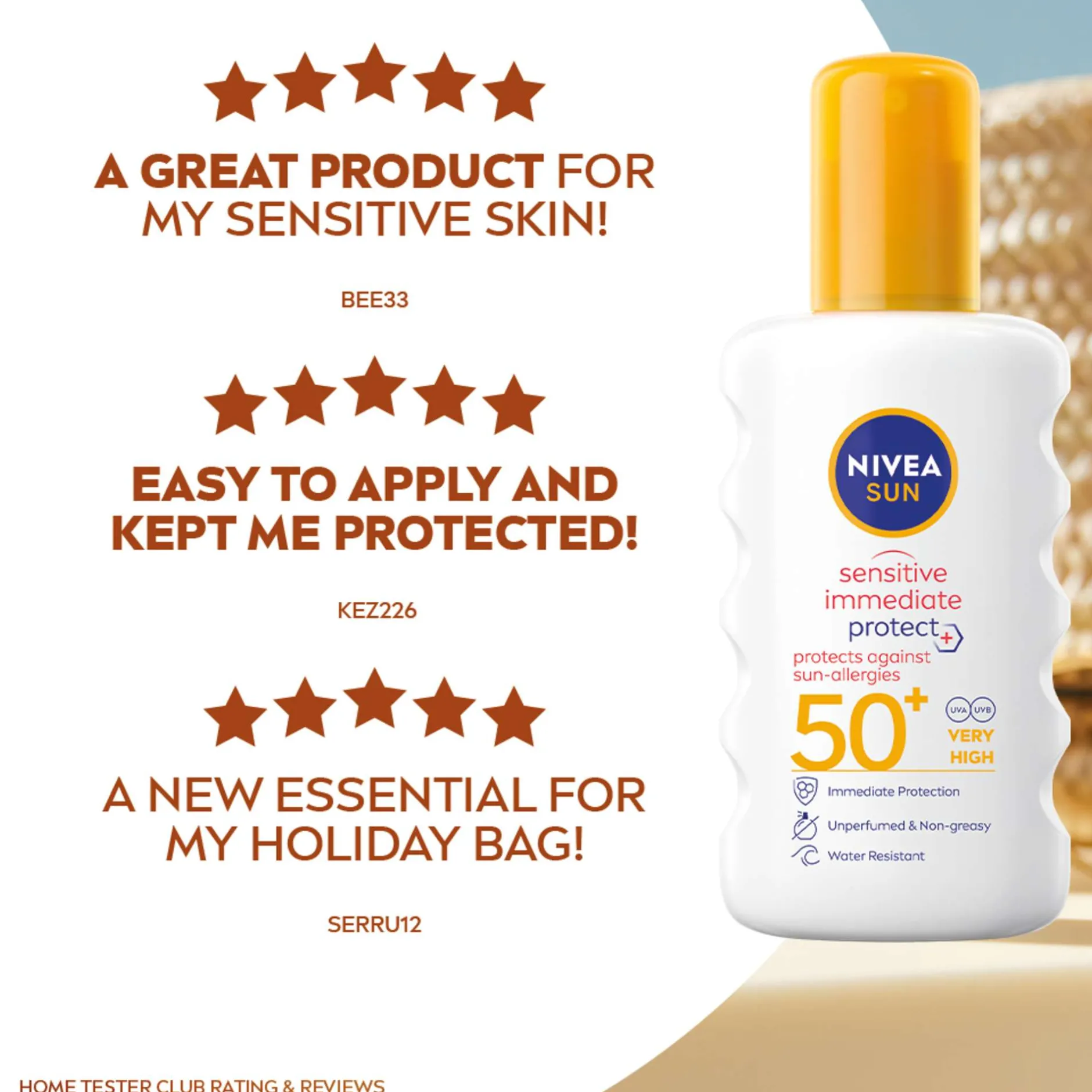 Nivea Sun Care Sensitive Allergy Protect SPF50+ Spray 200ml Best