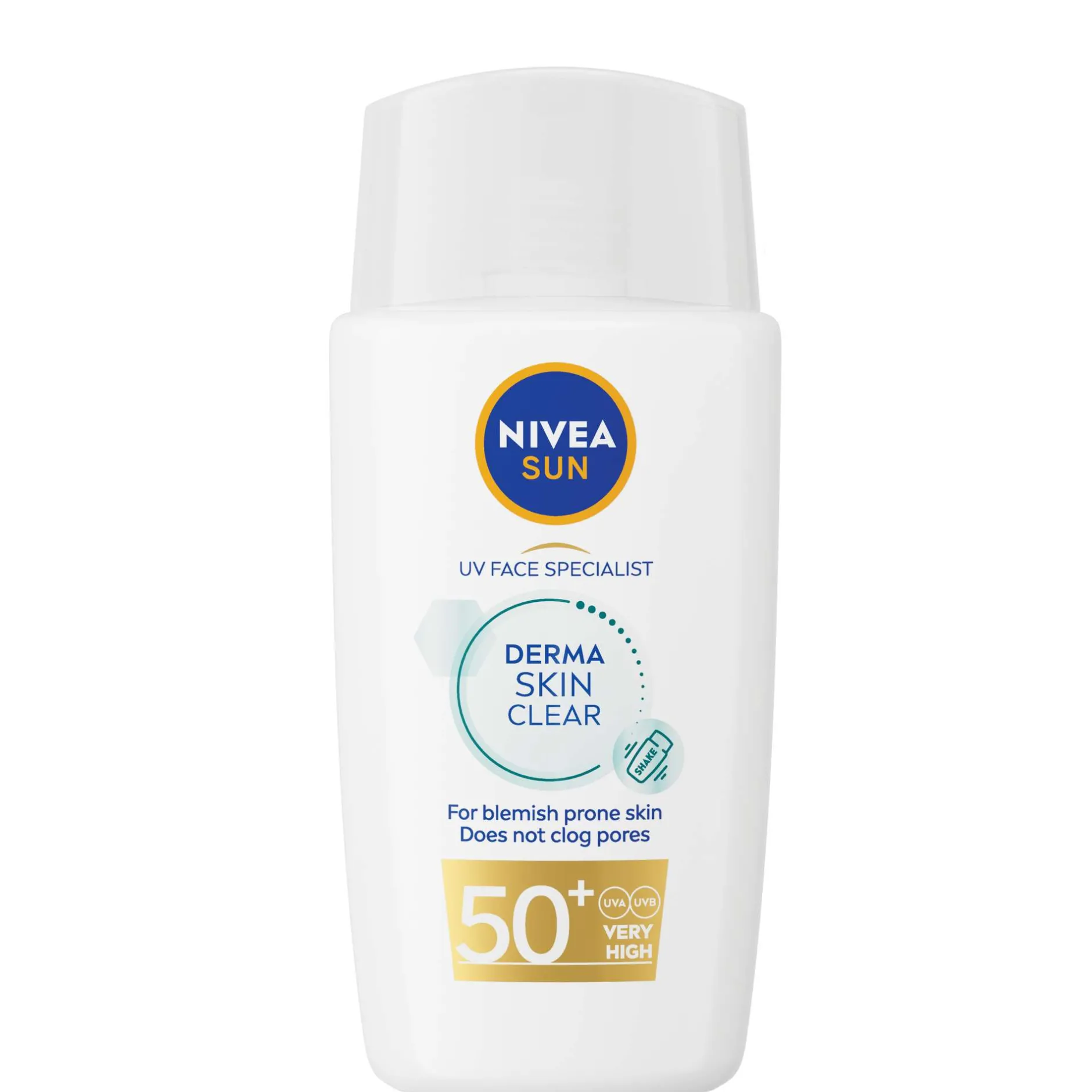 Nivea Sun Care UV Face Specialist Derma Skin Clear SPF50+ 40ml Clearance