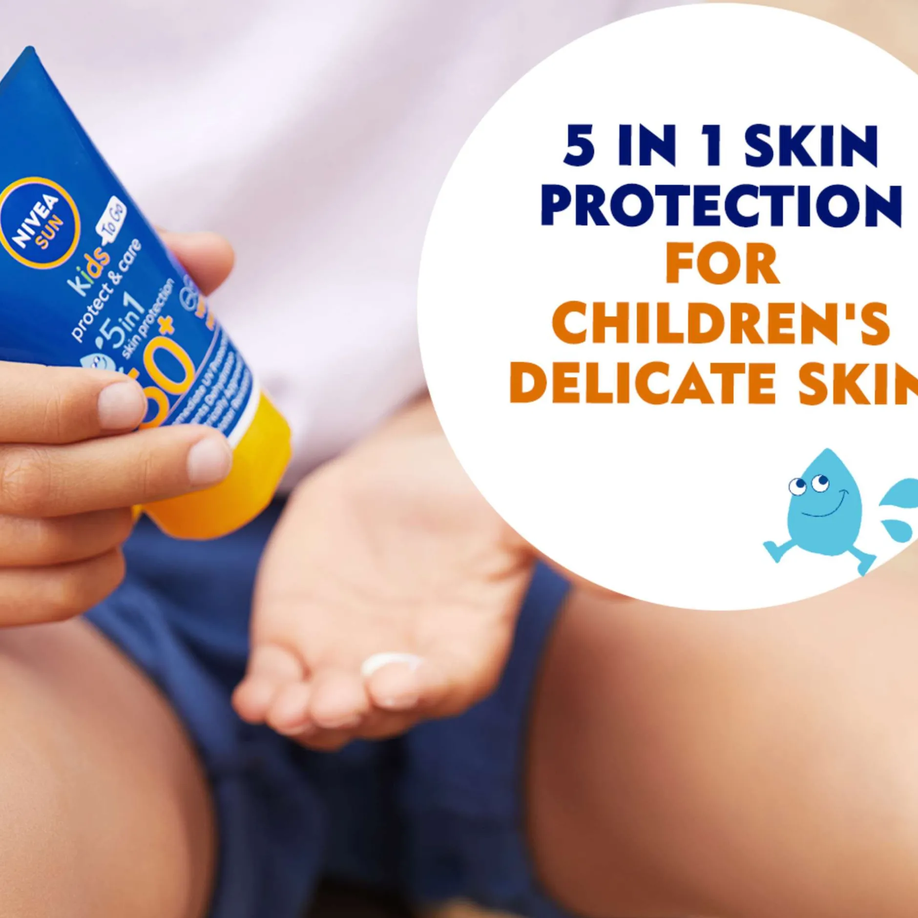 Nivea Sun Kids Protect & Care To Go SPF50+ Lotion 50ml Sale