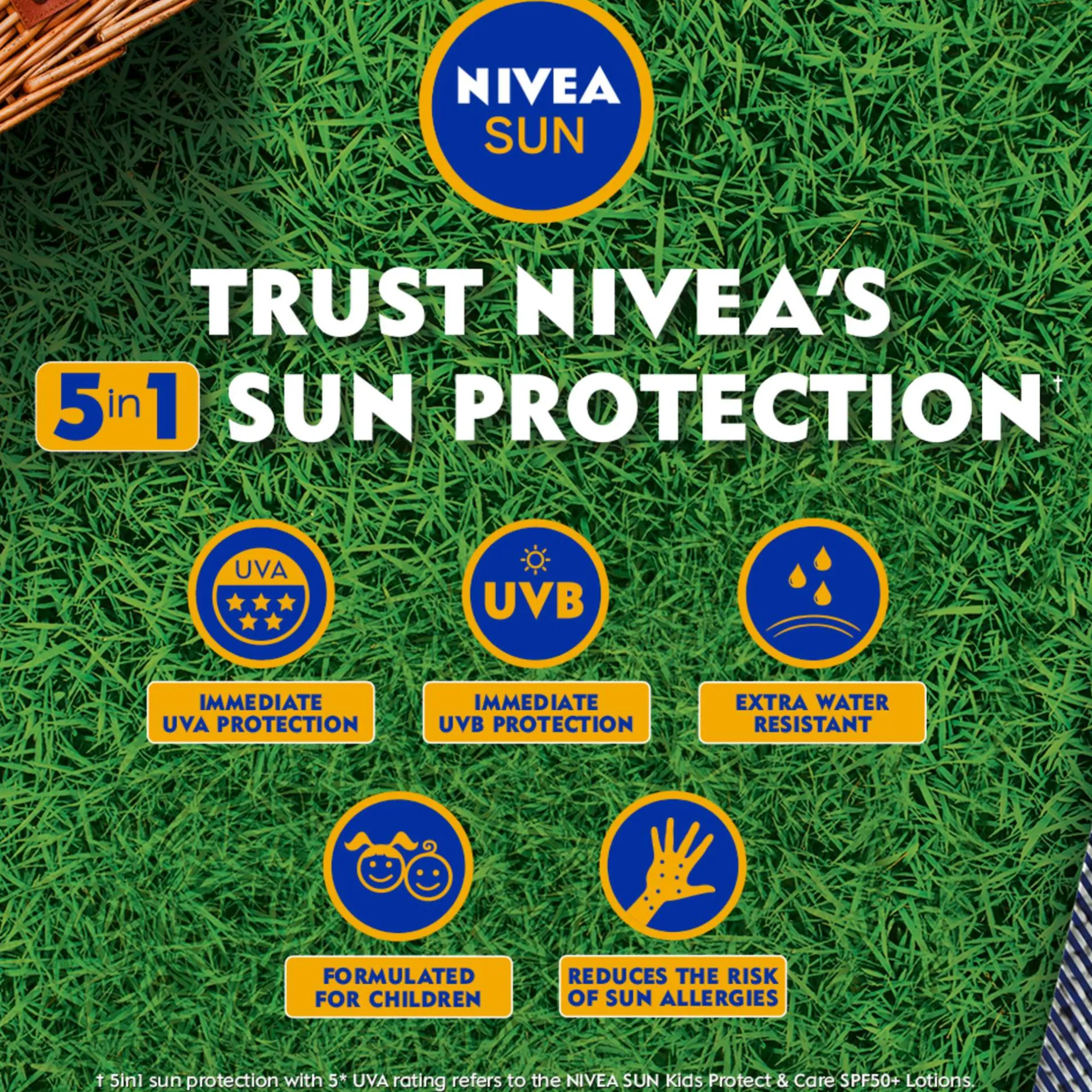 Nivea Sun Kids Protect & Care To Go SPF50+ Lotion 50ml Sale