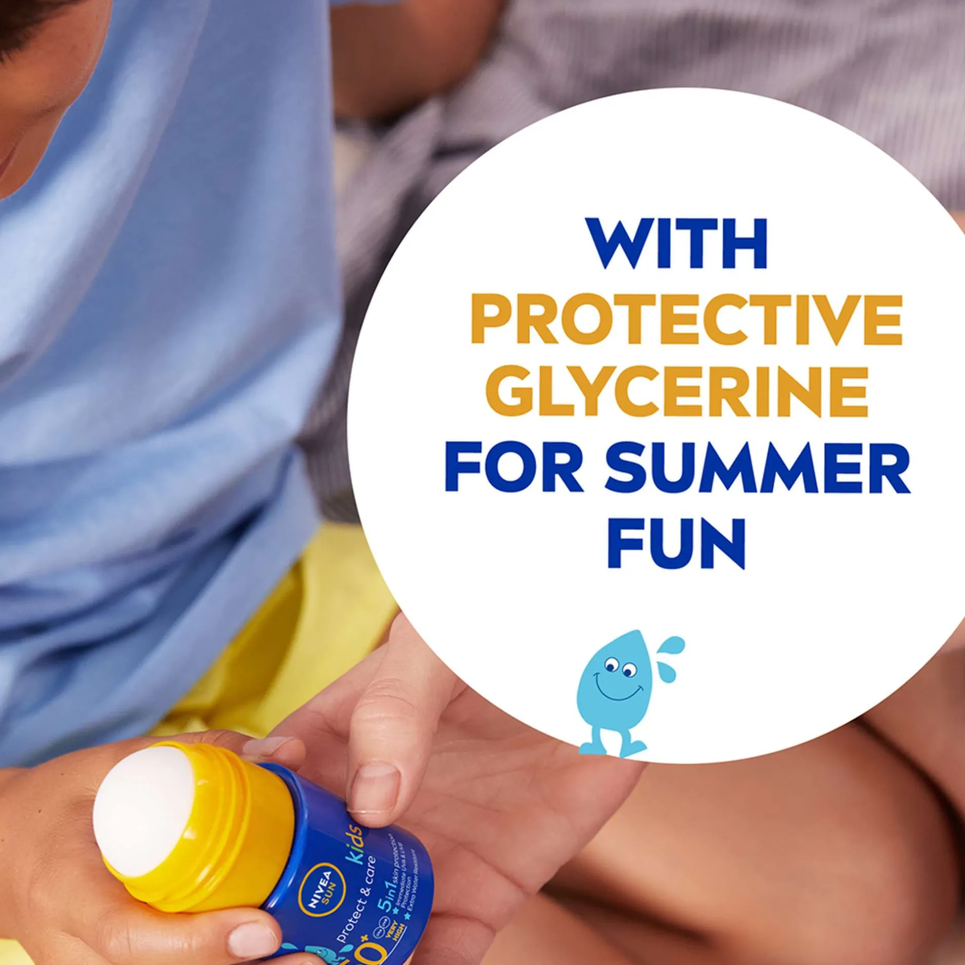 Nivea Sun Kids Protect & Care SPF50+ Roll On 50ml New