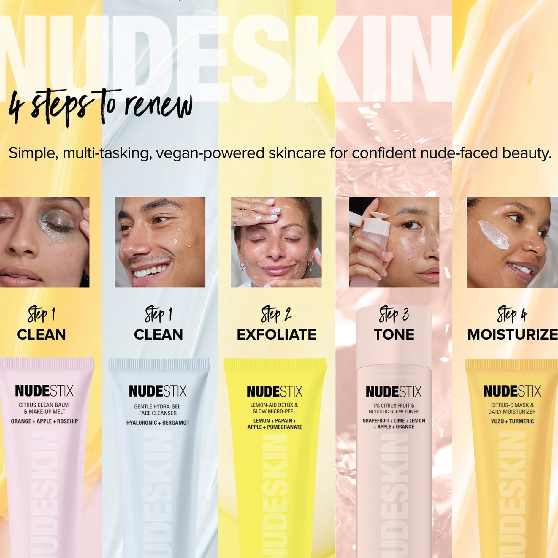NUDESTIX Kits Nudeskin 3-Step Citrus Skin Renewal Outlet