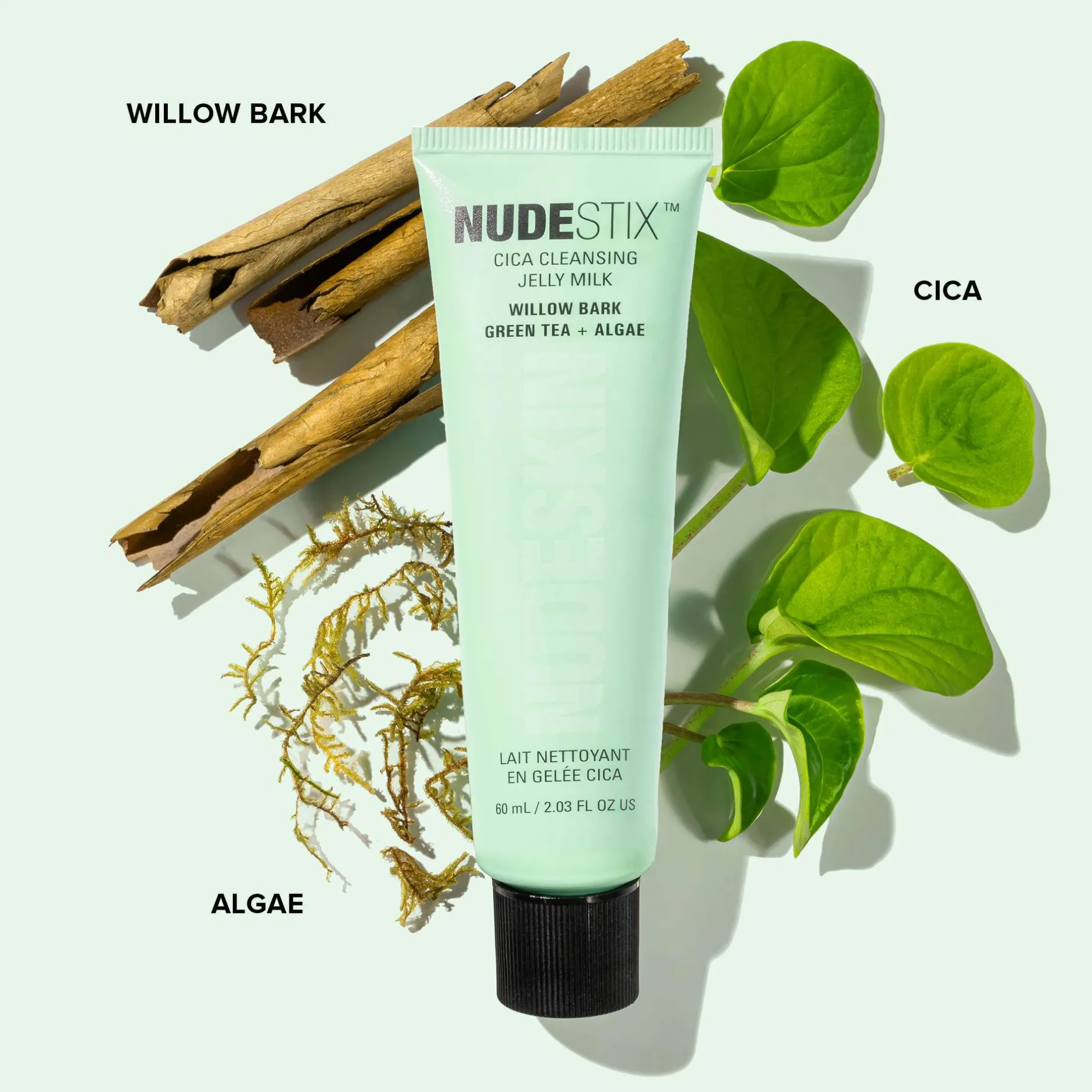 NUDESTIX Nudeskin Cica Cleansing Jelly Milk 60ml Hot