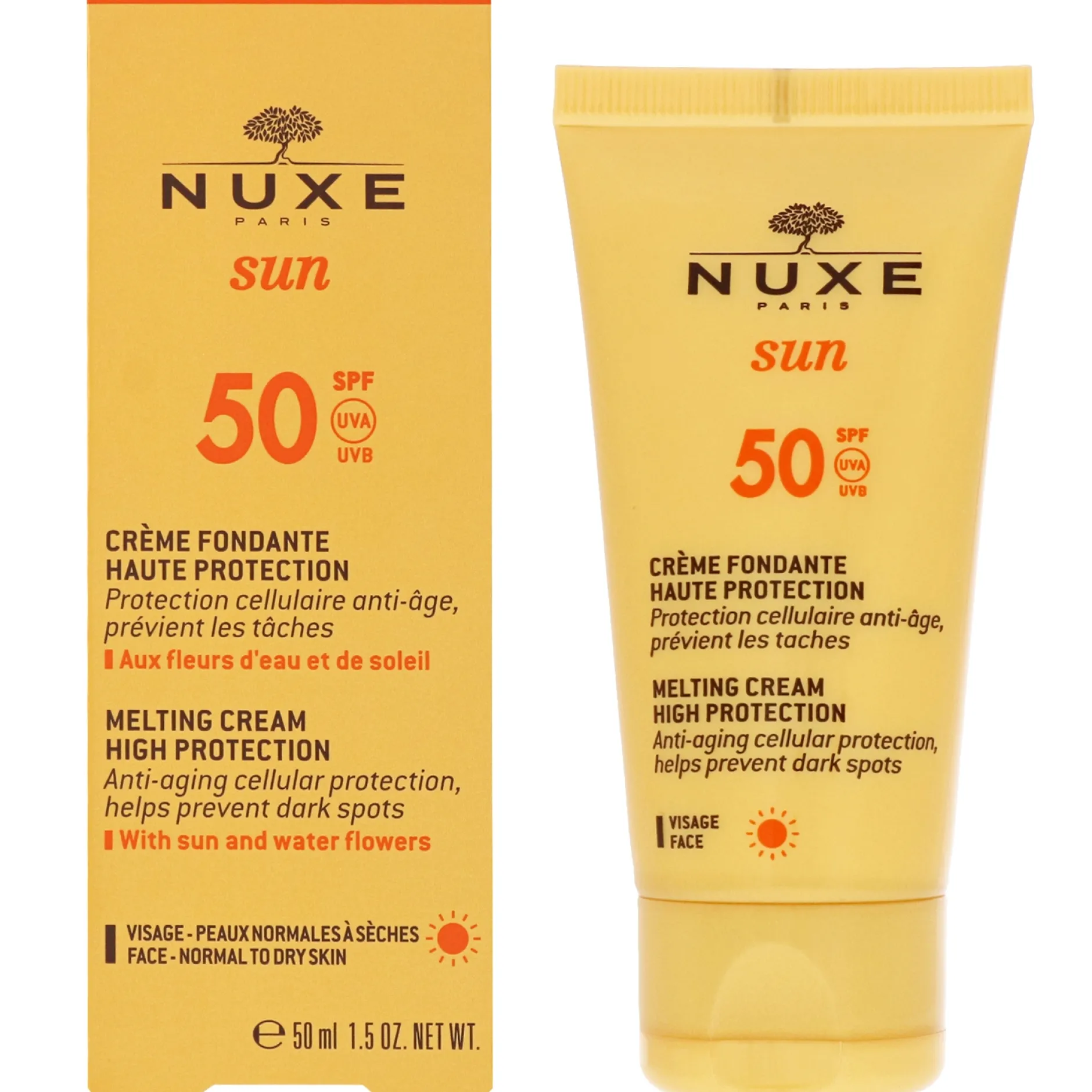 Nuxe Sun Melting Cream High Protection for Face SPF50 50ml Best