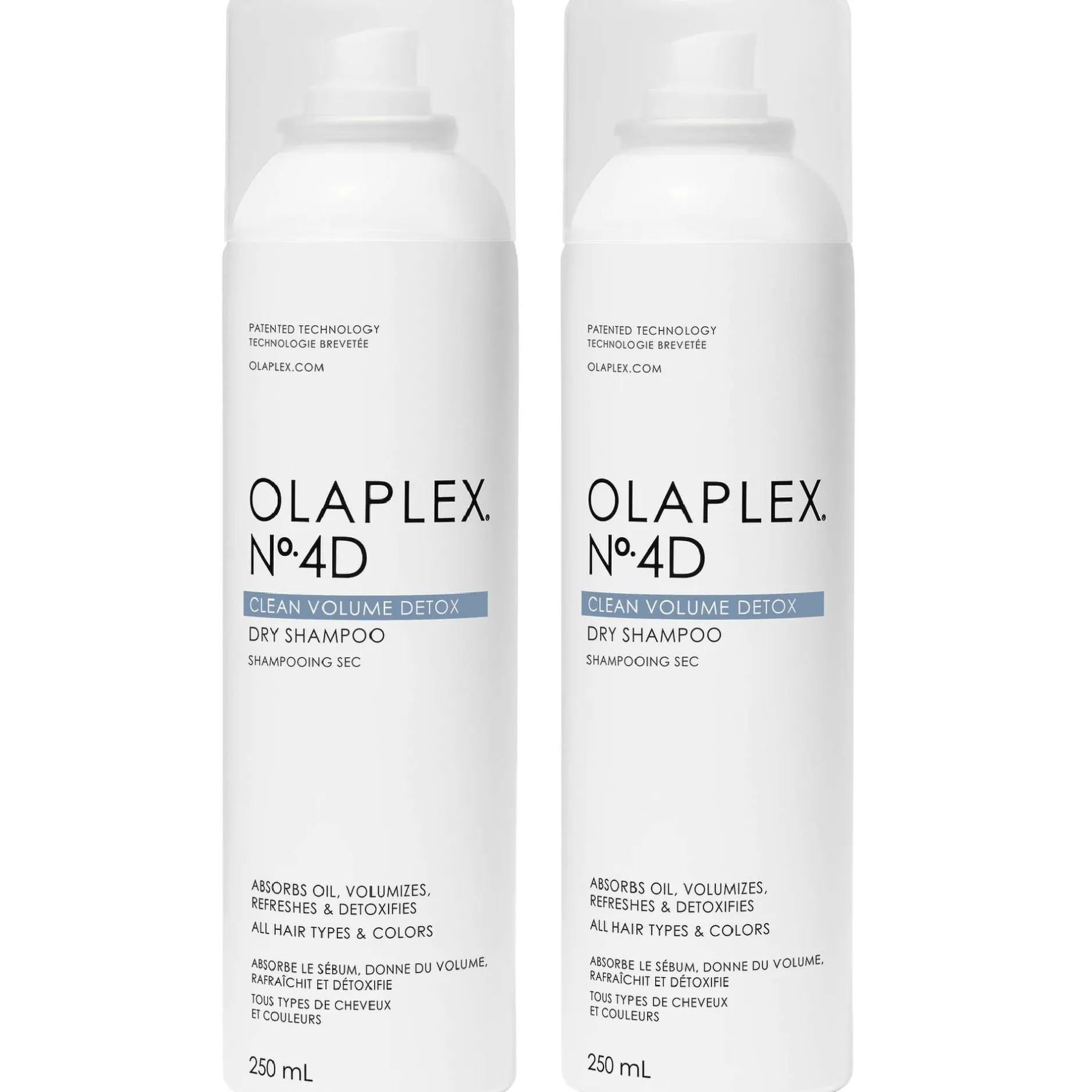 Olaplex Bundles Duo: Shampoo No.4D Clean Volume Detox Dry Shampoo 250ml x 2 Sale